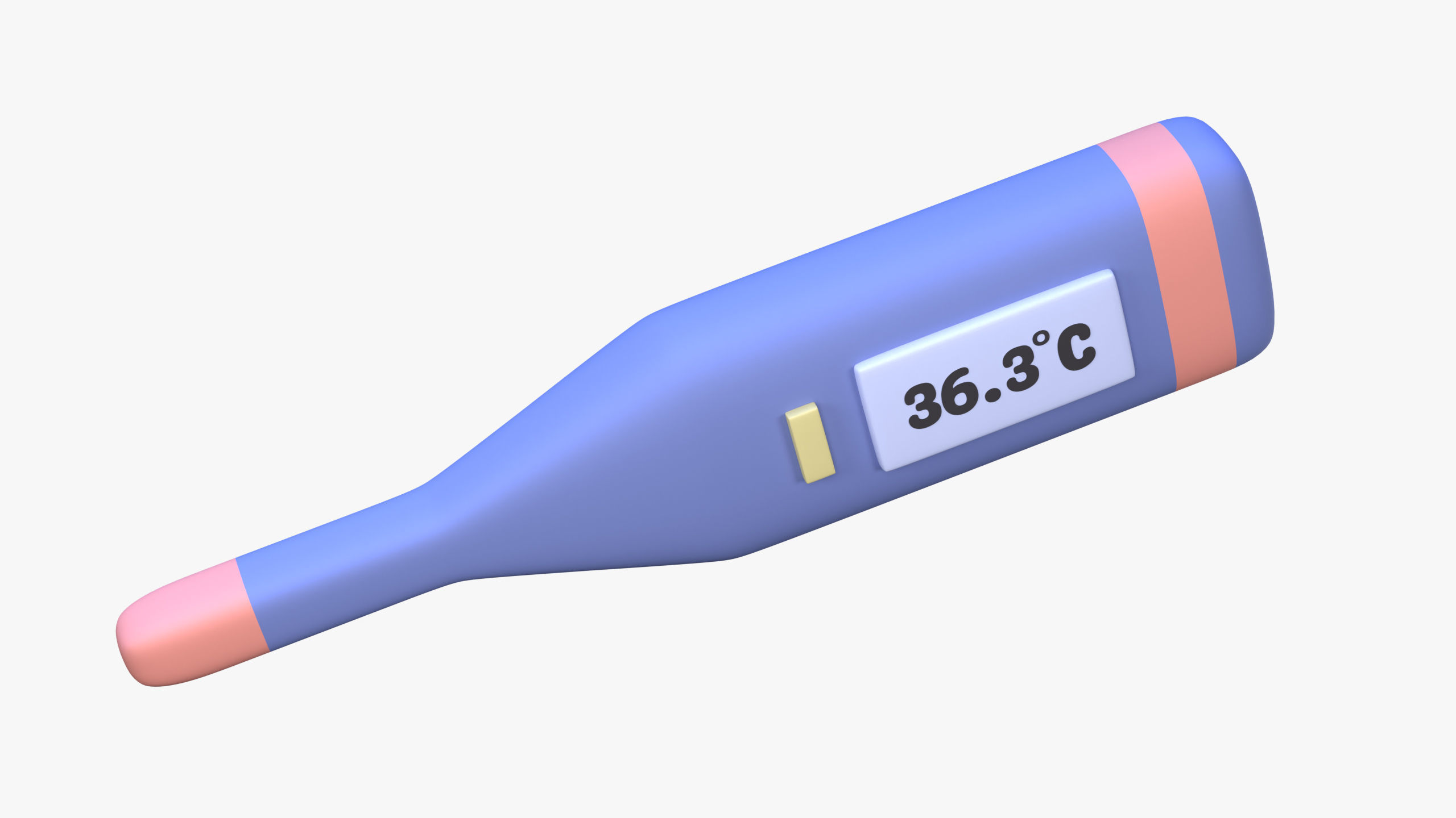 Digital Thermometer 3D Icon 3D model_3