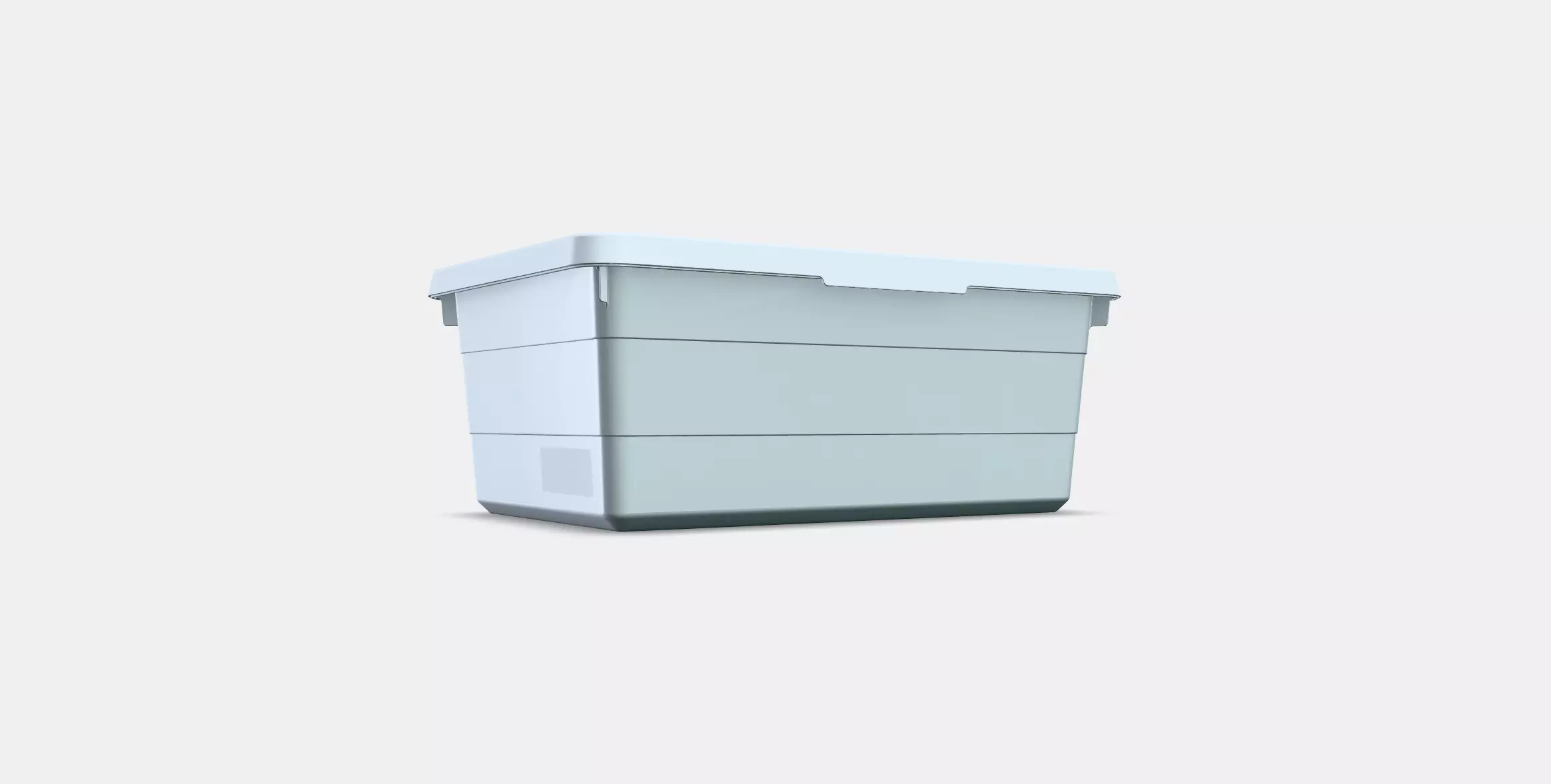 SOCKERBIT Box with lid Low-poly 3D model_0
