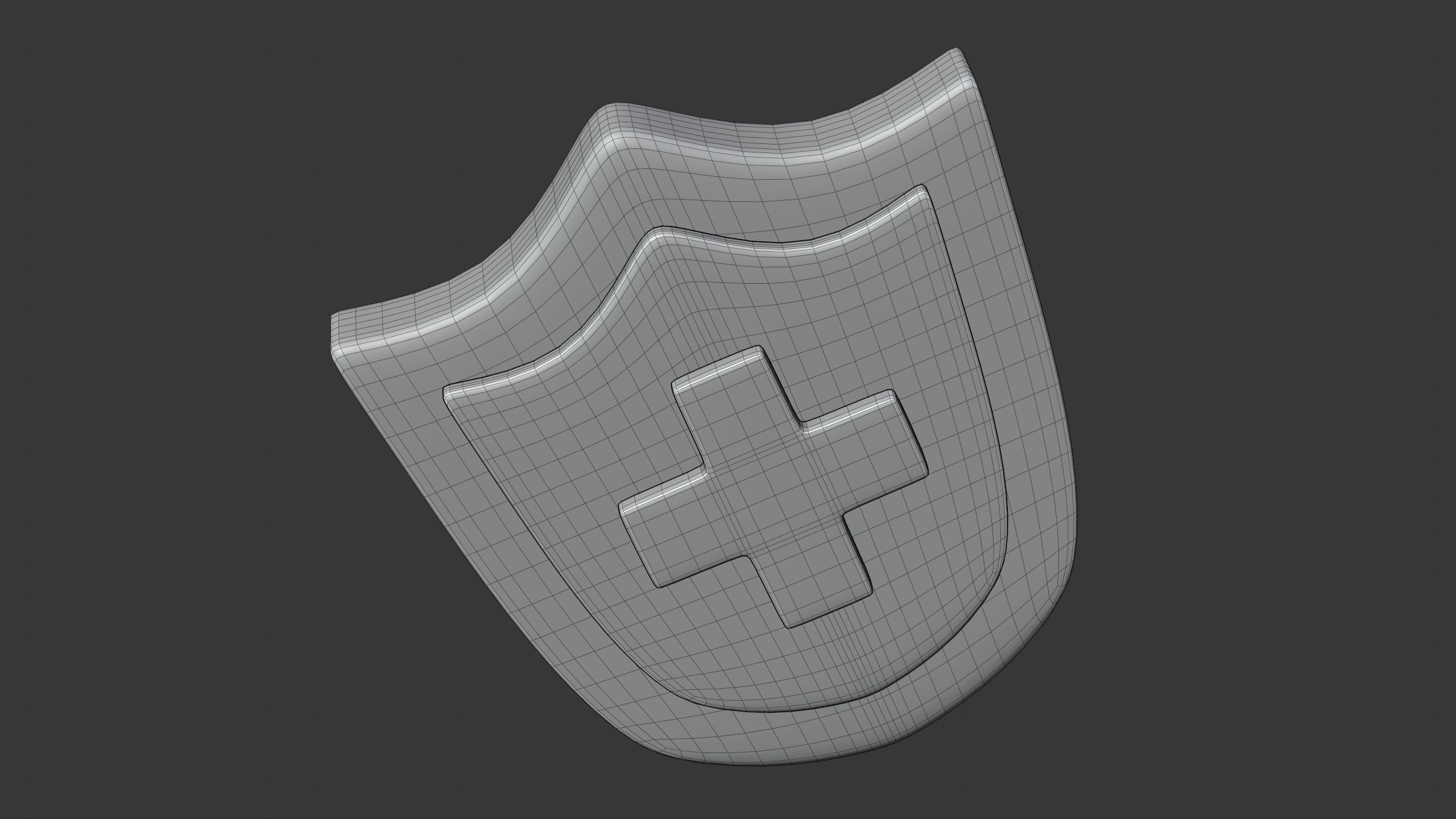 Healthcare Shield 3D icon 3D model_8