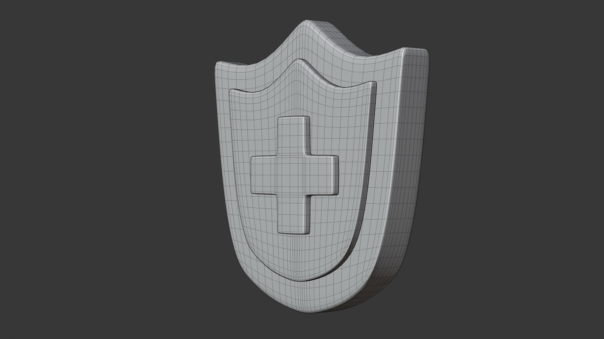 Healthcare Shield 3D icon 3D model_7