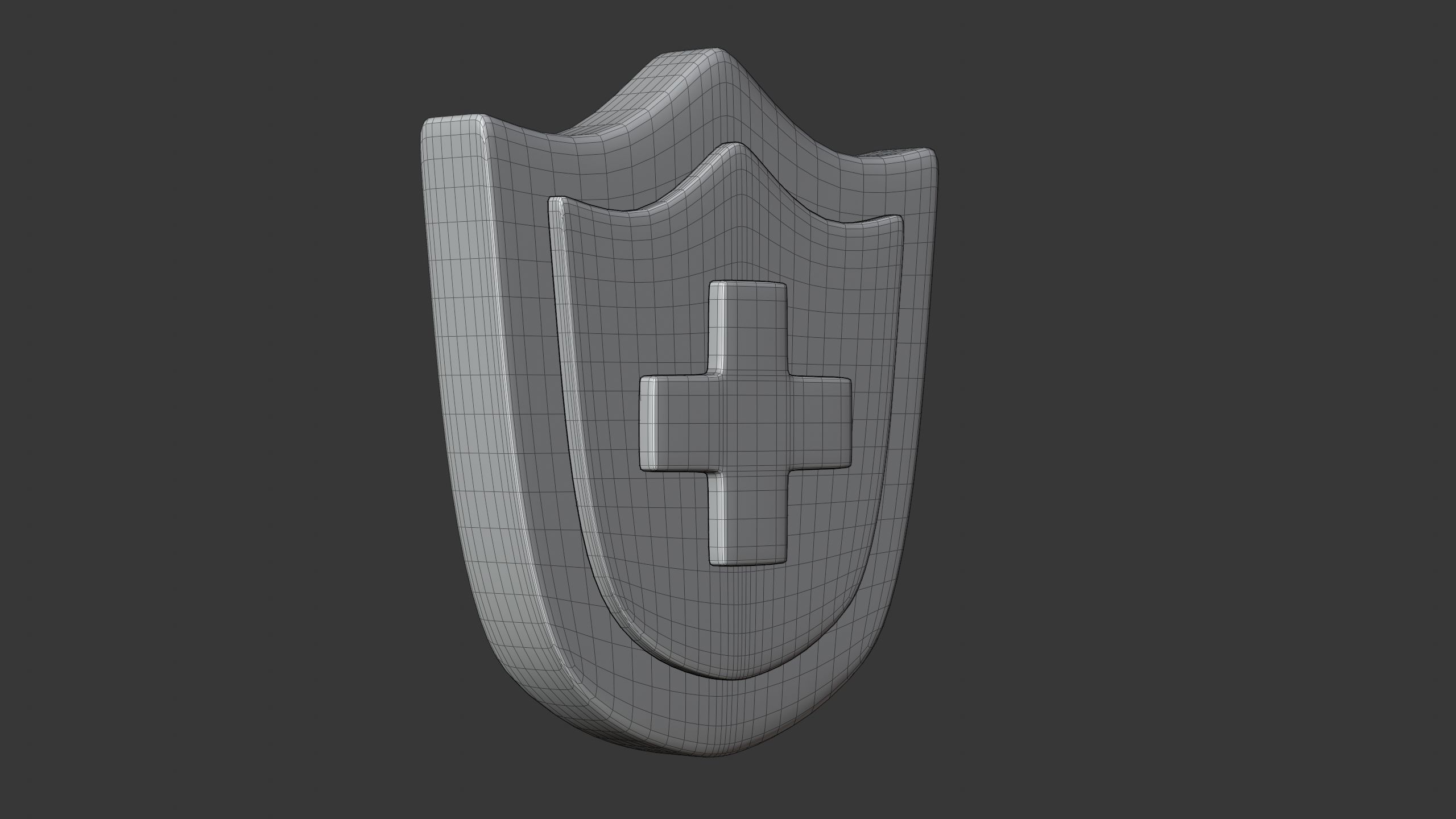 Healthcare Shield 3D icon 3D model_6
