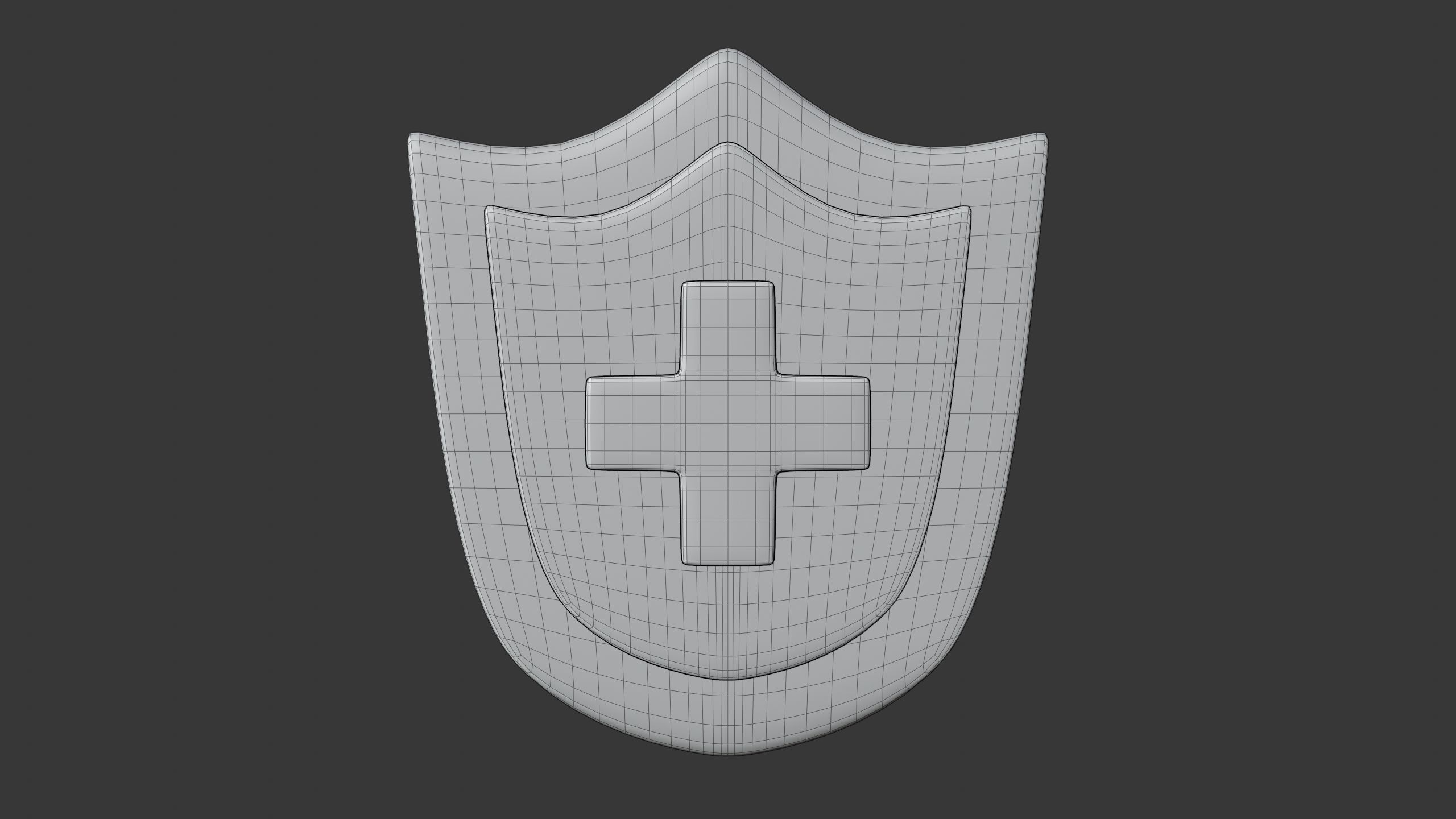 Healthcare Shield 3D icon 3D model_5