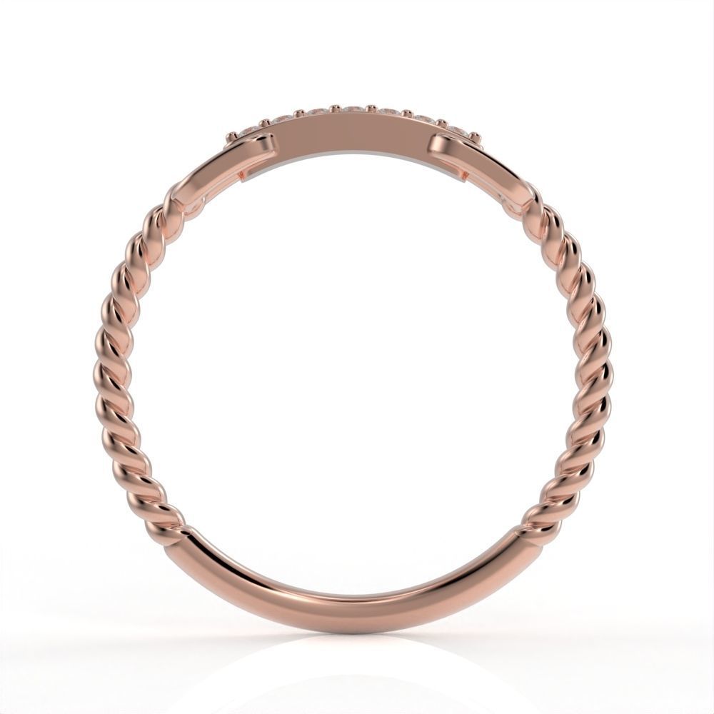 Briaded wedding band ready for 3D print 3D print model_5