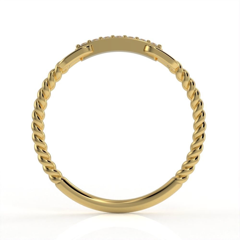 Briaded wedding band ready for 3D print 3D print model_25