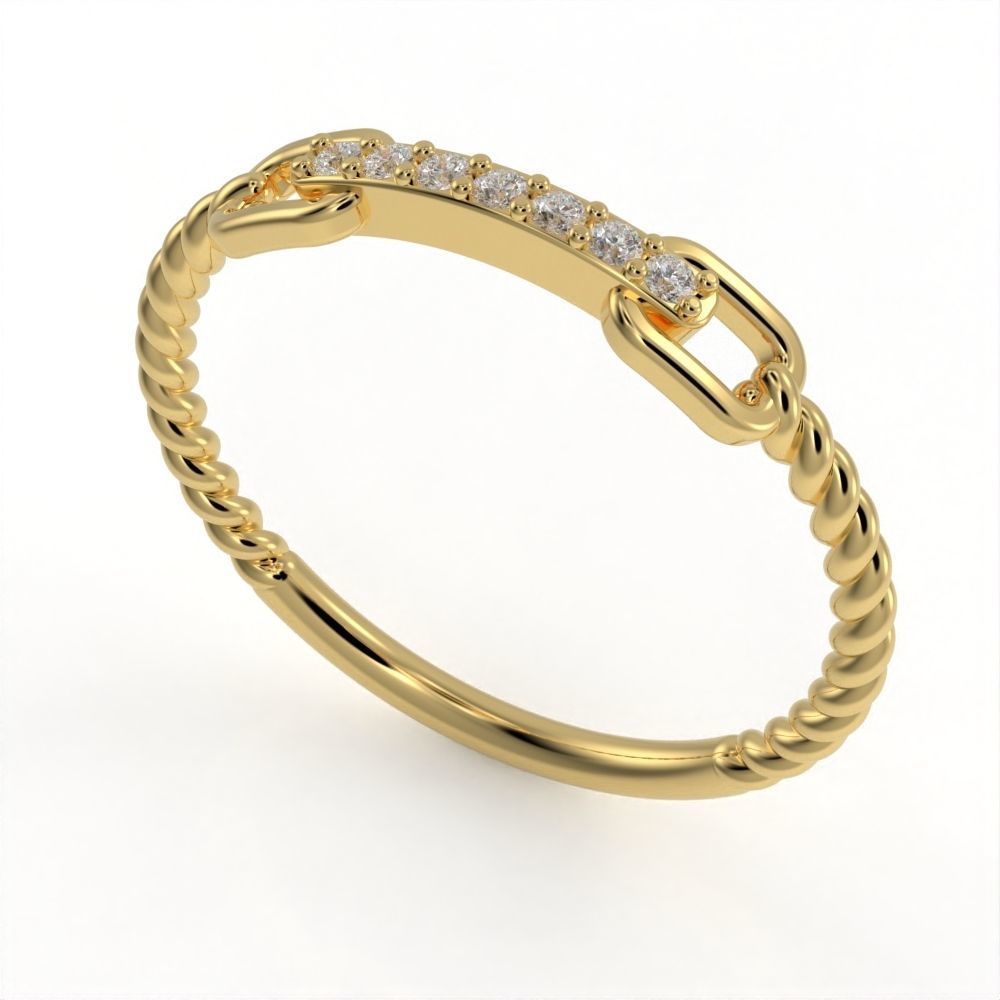 Briaded wedding band ready for 3D print 3D print model_26