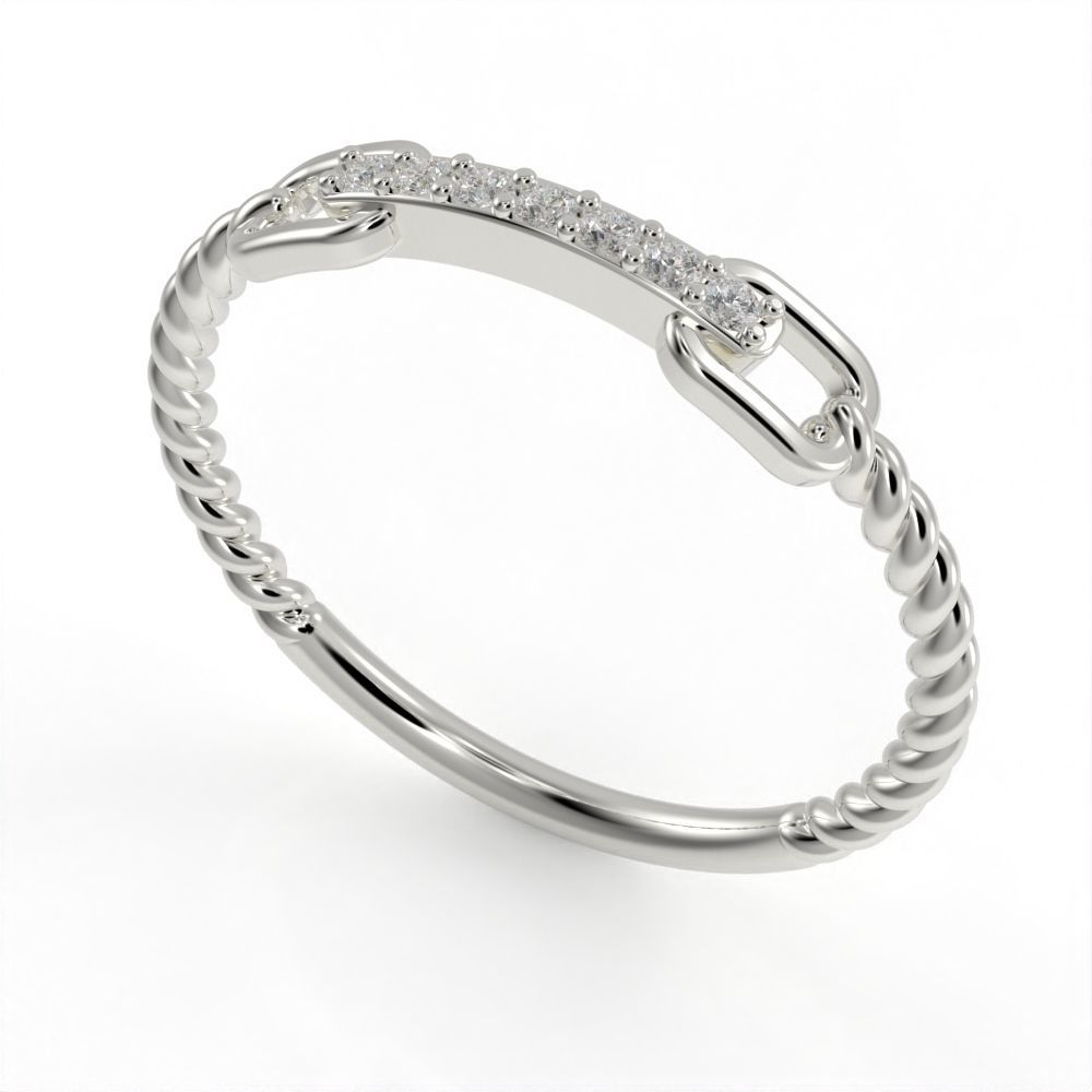Briaded wedding band ready for 3D print 3D print model_17