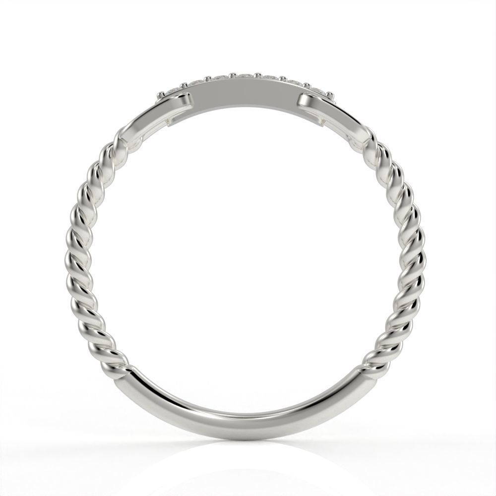 Briaded wedding band ready for 3D print 3D print model_14