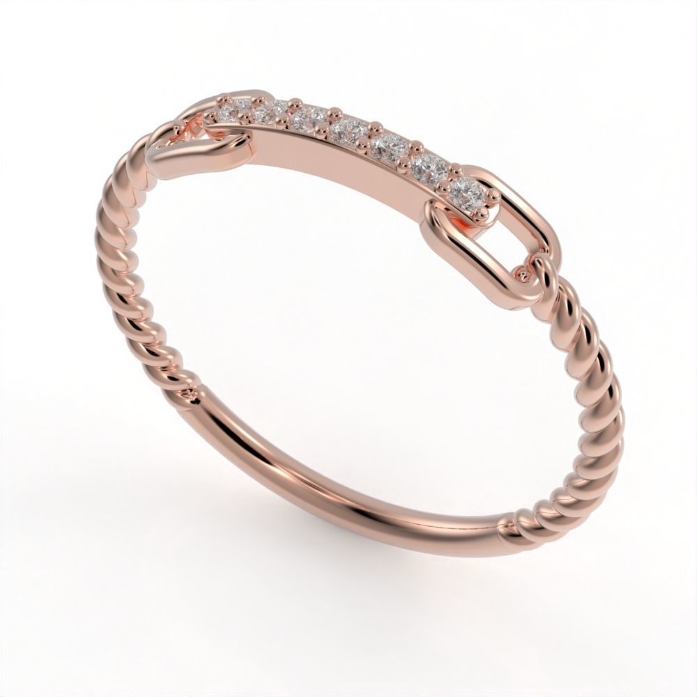 Briaded wedding band ready for 3D print 3D print model_6