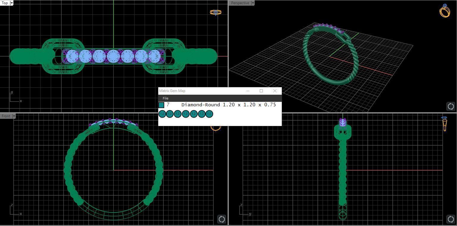 Briaded wedding band ready for 3D print 3D print model_31