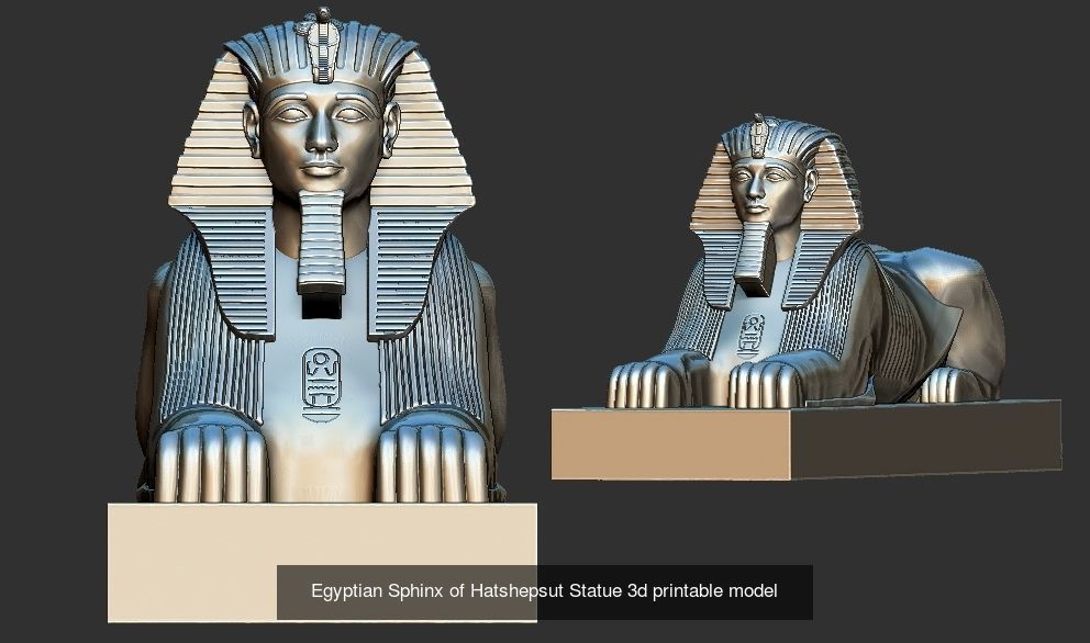 Egyptian Sphinx  3d printable models  3D Model Collection_2