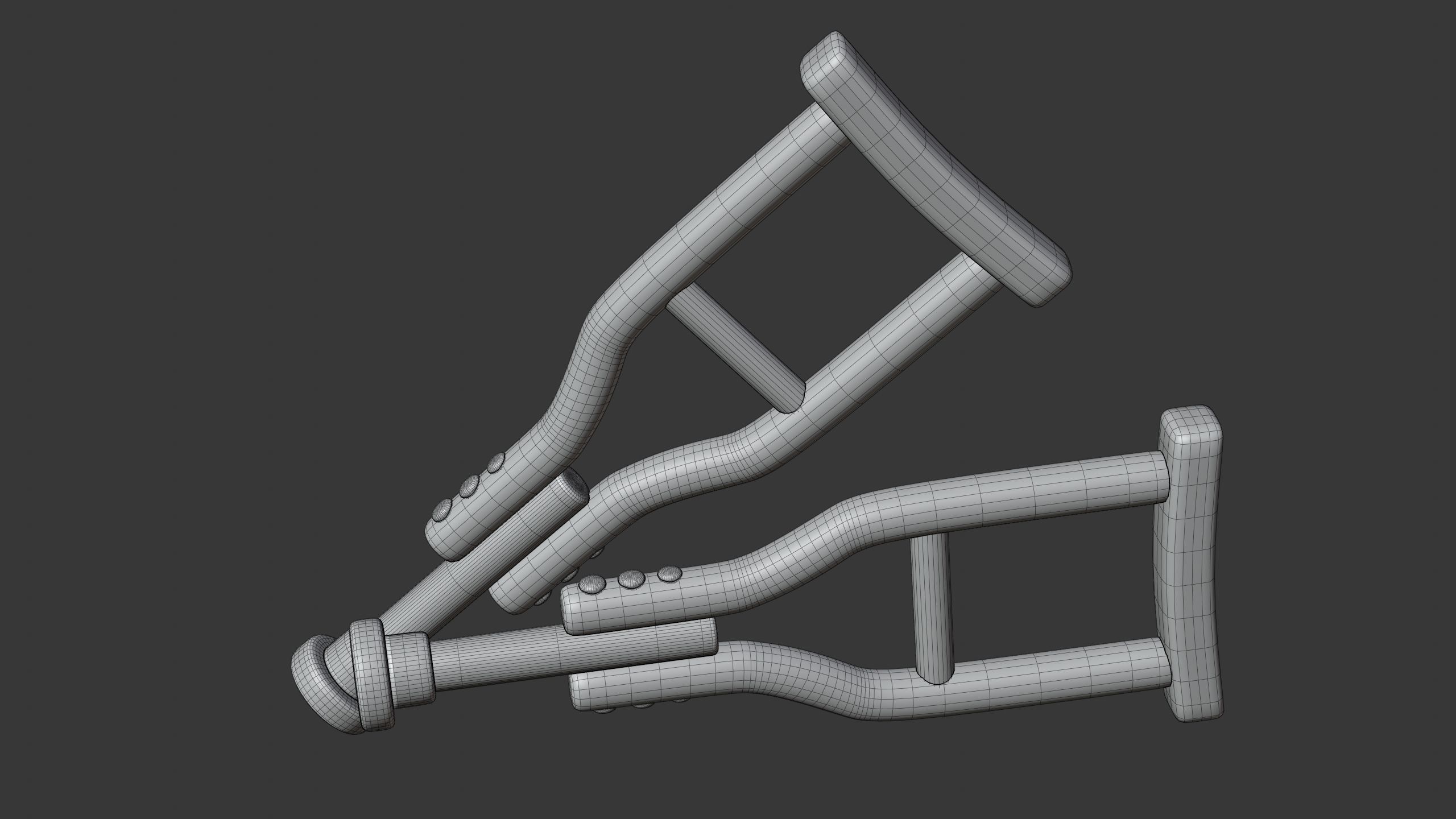 Crutch 3D Icon 3D model_7