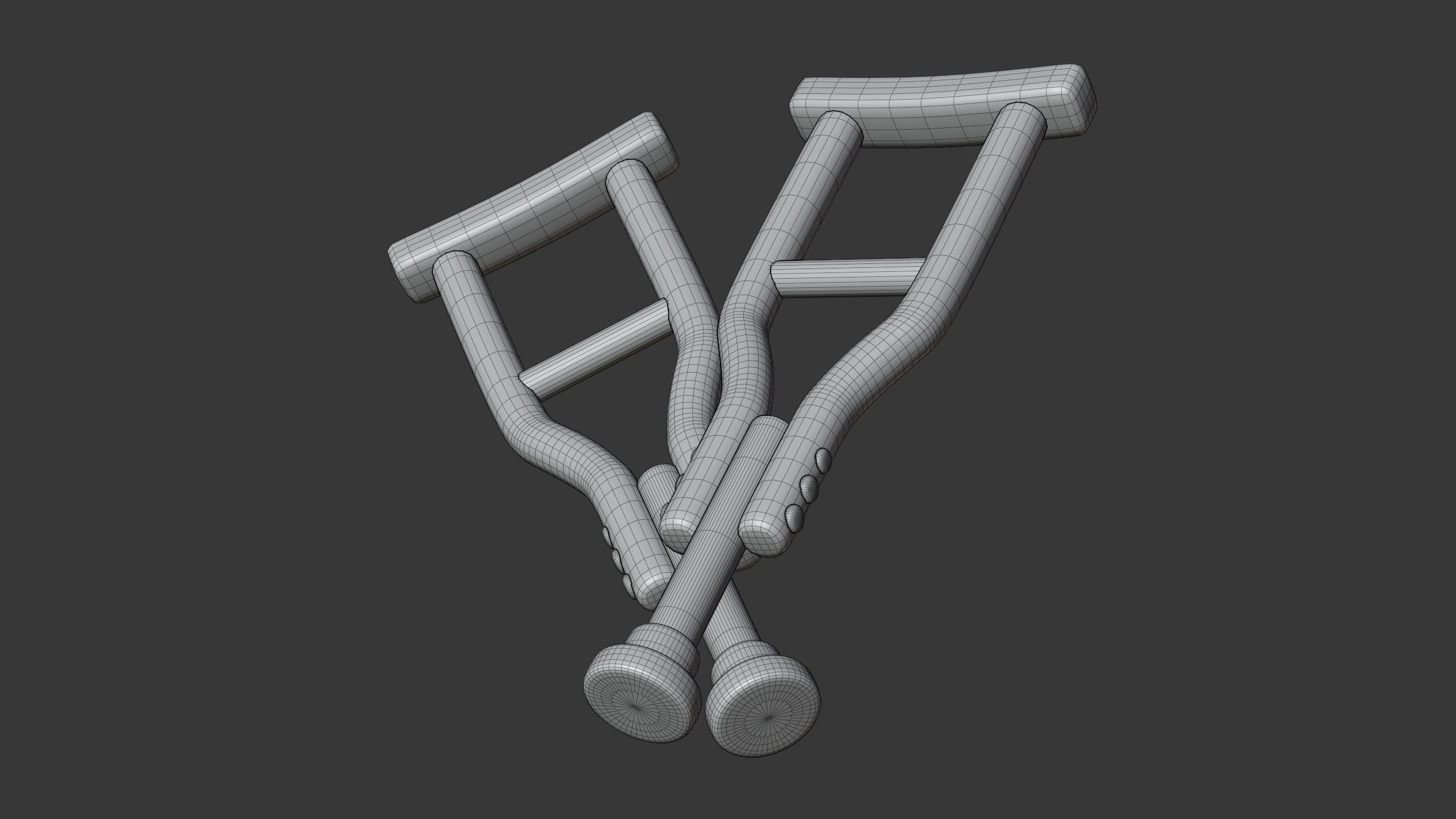 Crutch 3D Icon 3D model_6