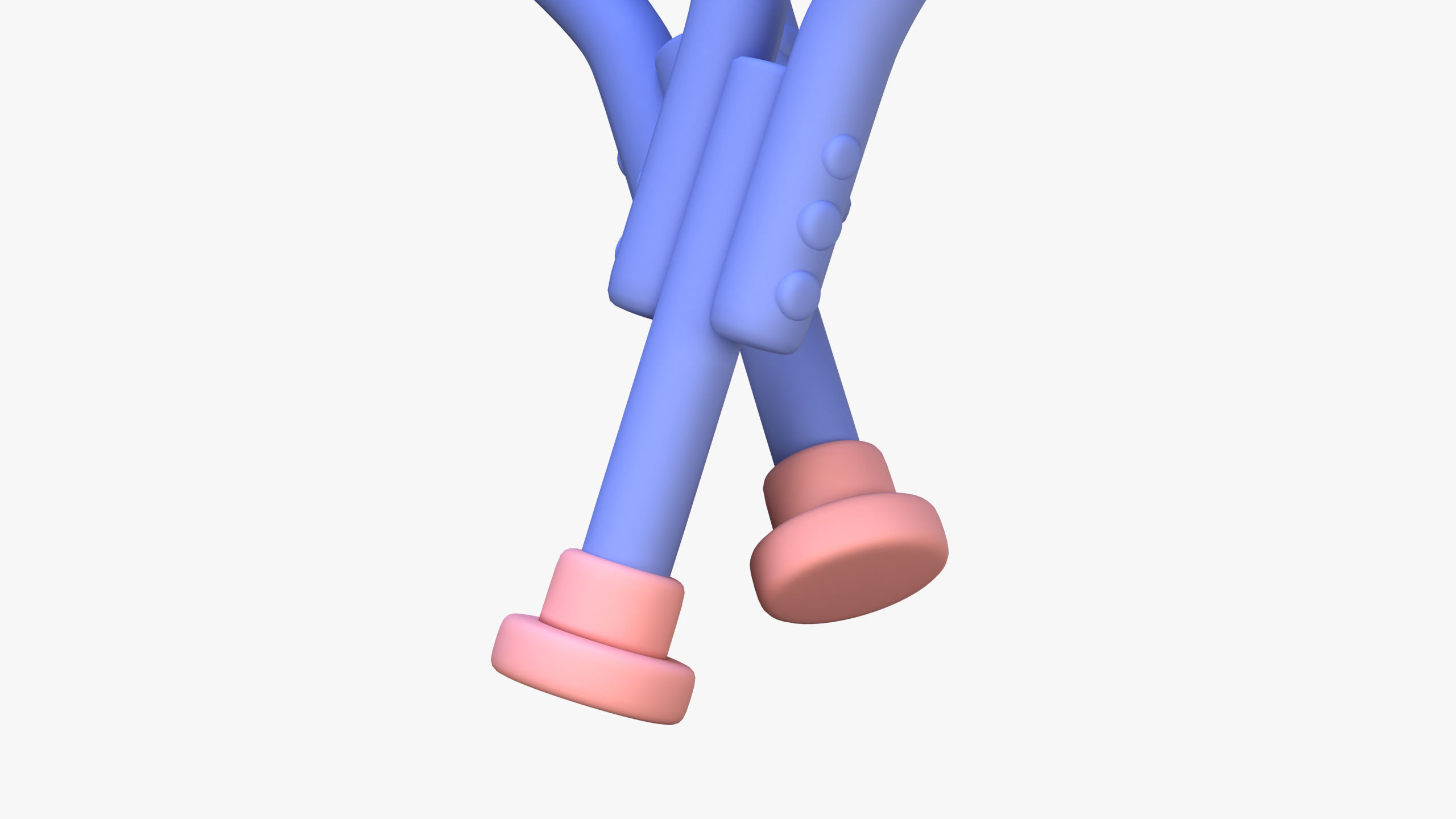Crutch 3D Icon 3D model_4
