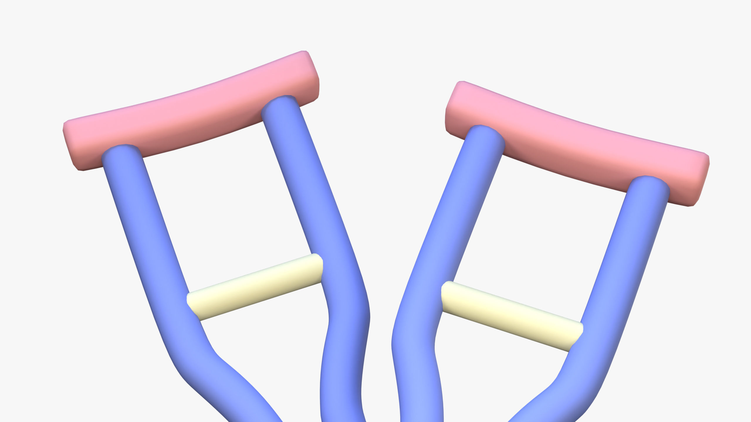 Crutch 3D Icon 3D model_3