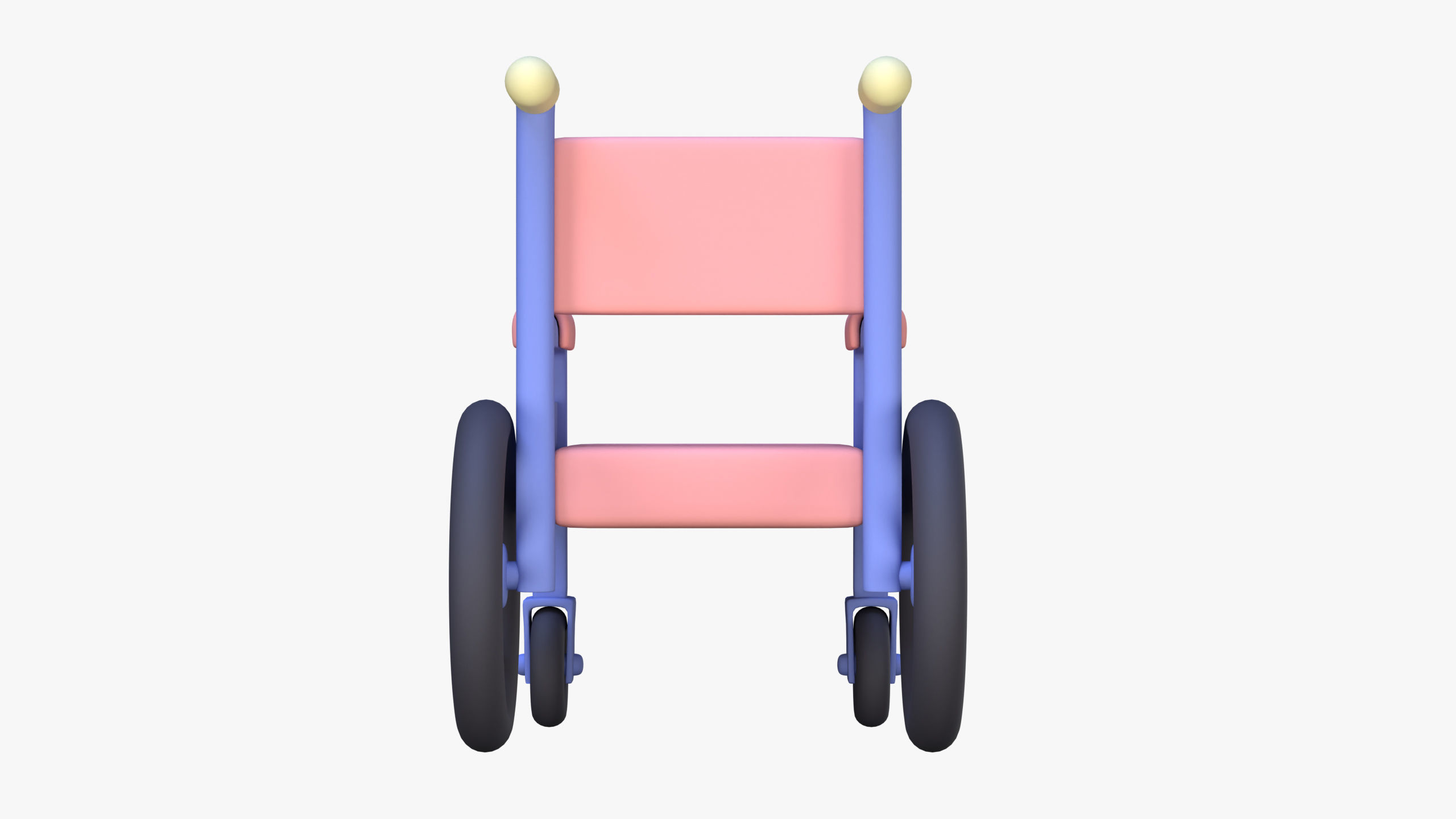 Wheelchair 3D Icon 3D model_5