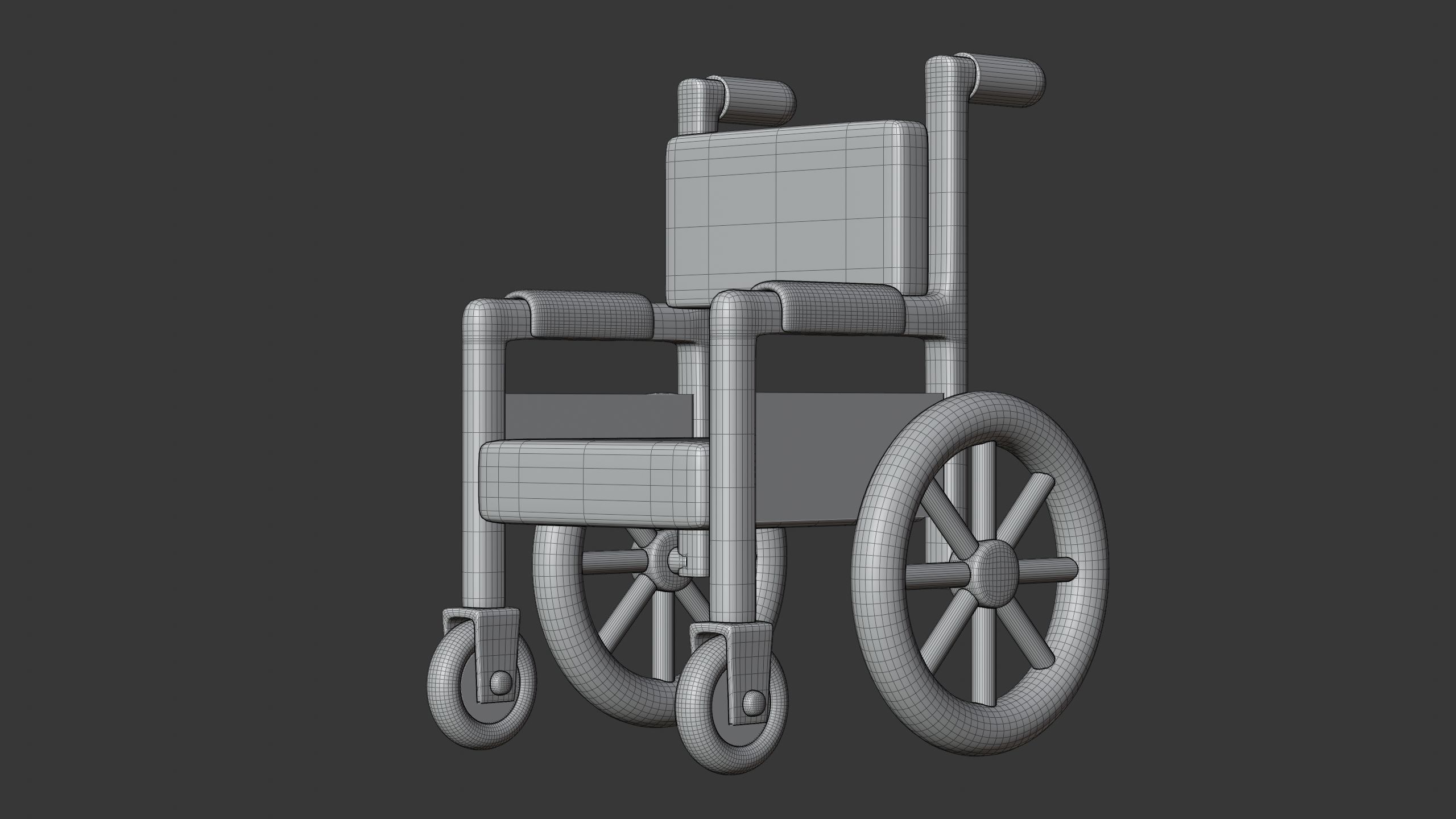 Wheelchair 3D Icon 3D model_6