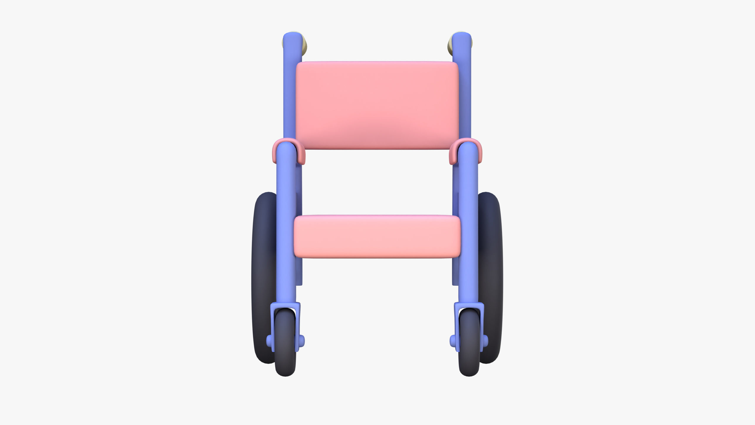 Wheelchair 3D Icon 3D model_4