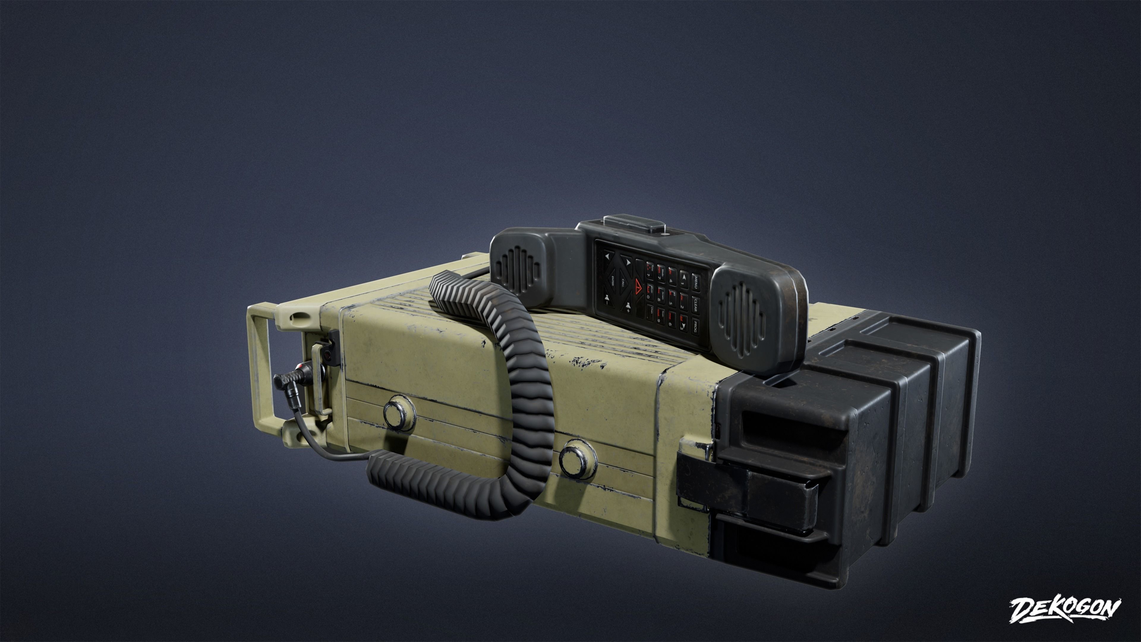 MILITARY - Comms 02 - LOW POLY Low-poly 3D model_2