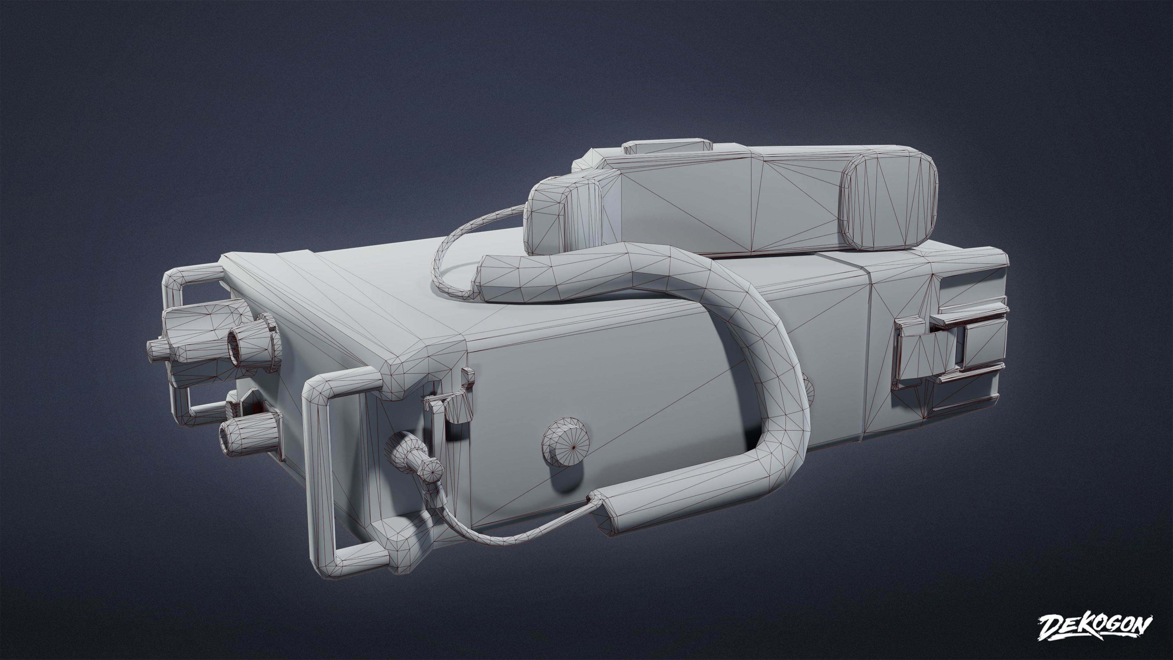 MILITARY - Comms 02 - LOW POLY Low-poly 3D model_1