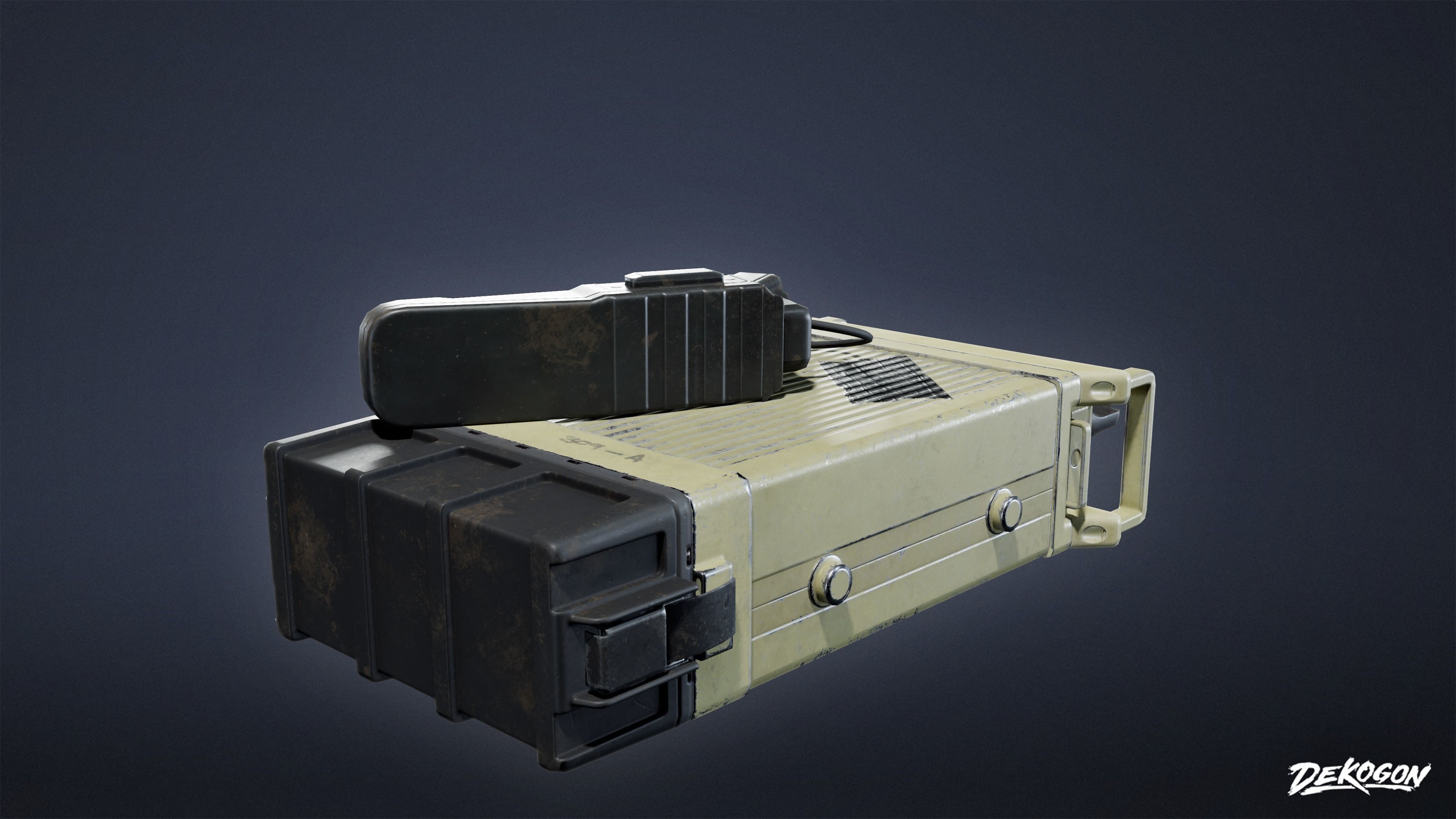 MILITARY - Comms 02 - LOW POLY Low-poly 3D model_5