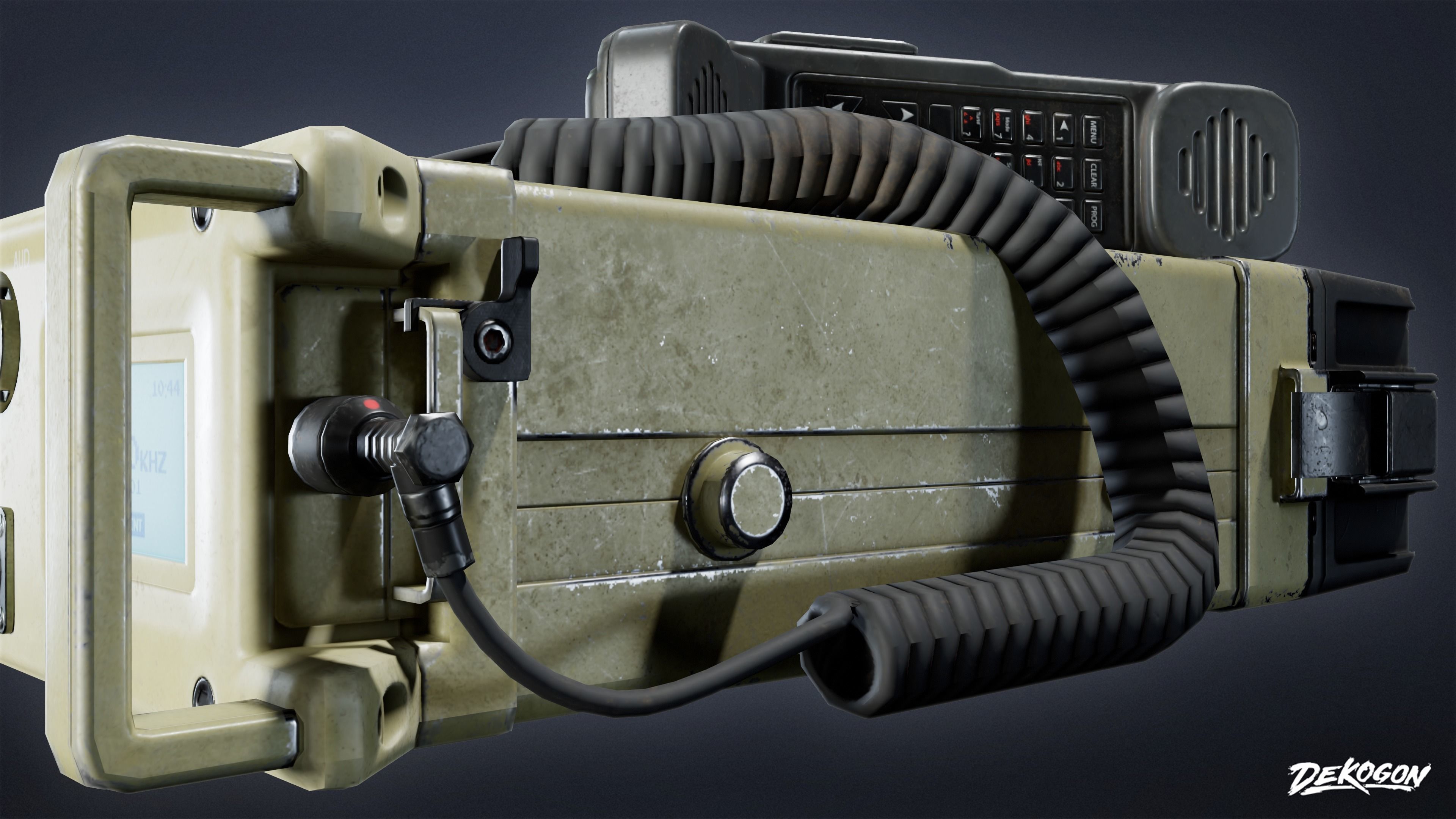 MILITARY - Comms 02 - LOW POLY Low-poly 3D model_8