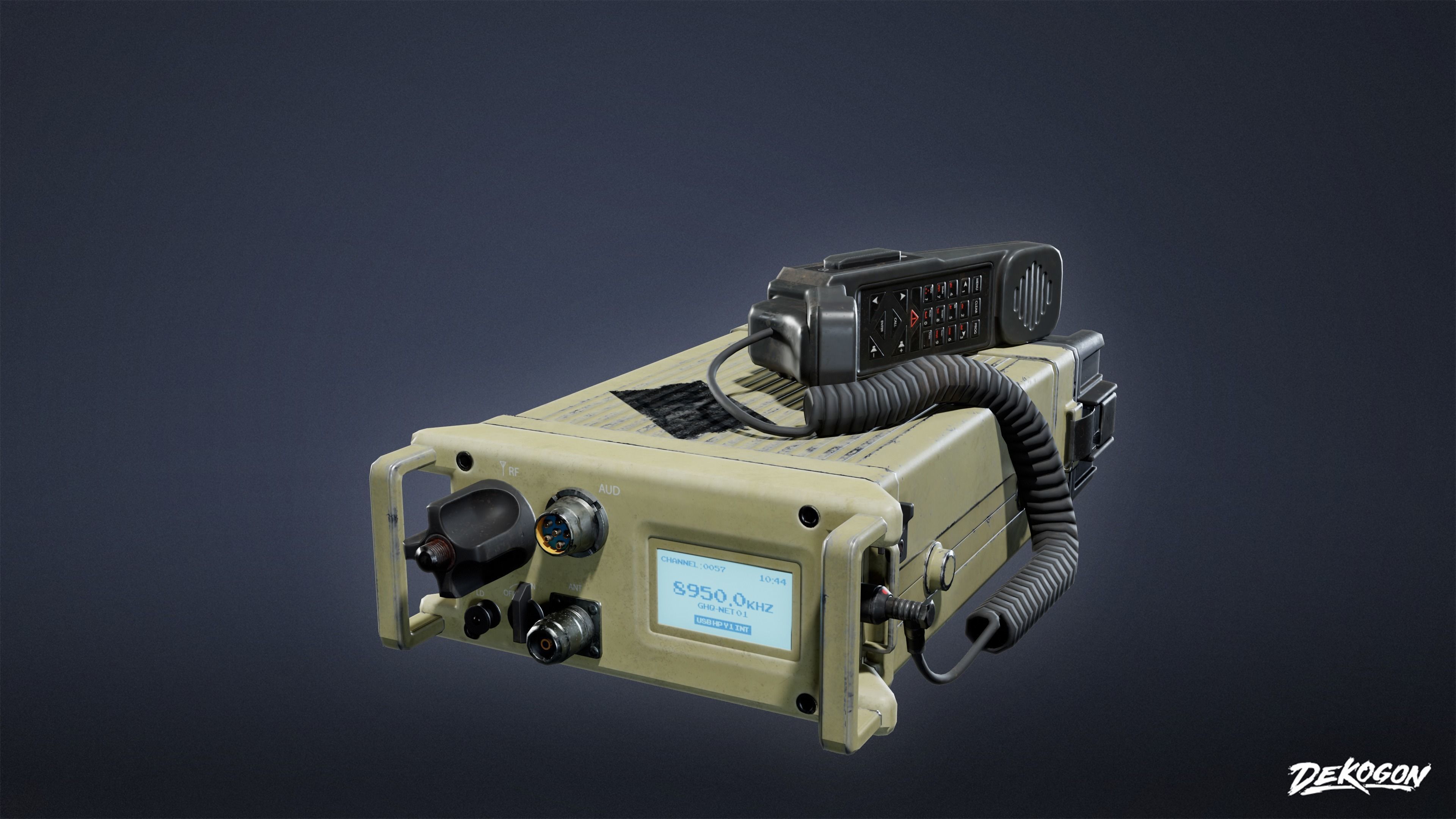 MILITARY - Comms 02 - LOW POLY Low-poly 3D model_3