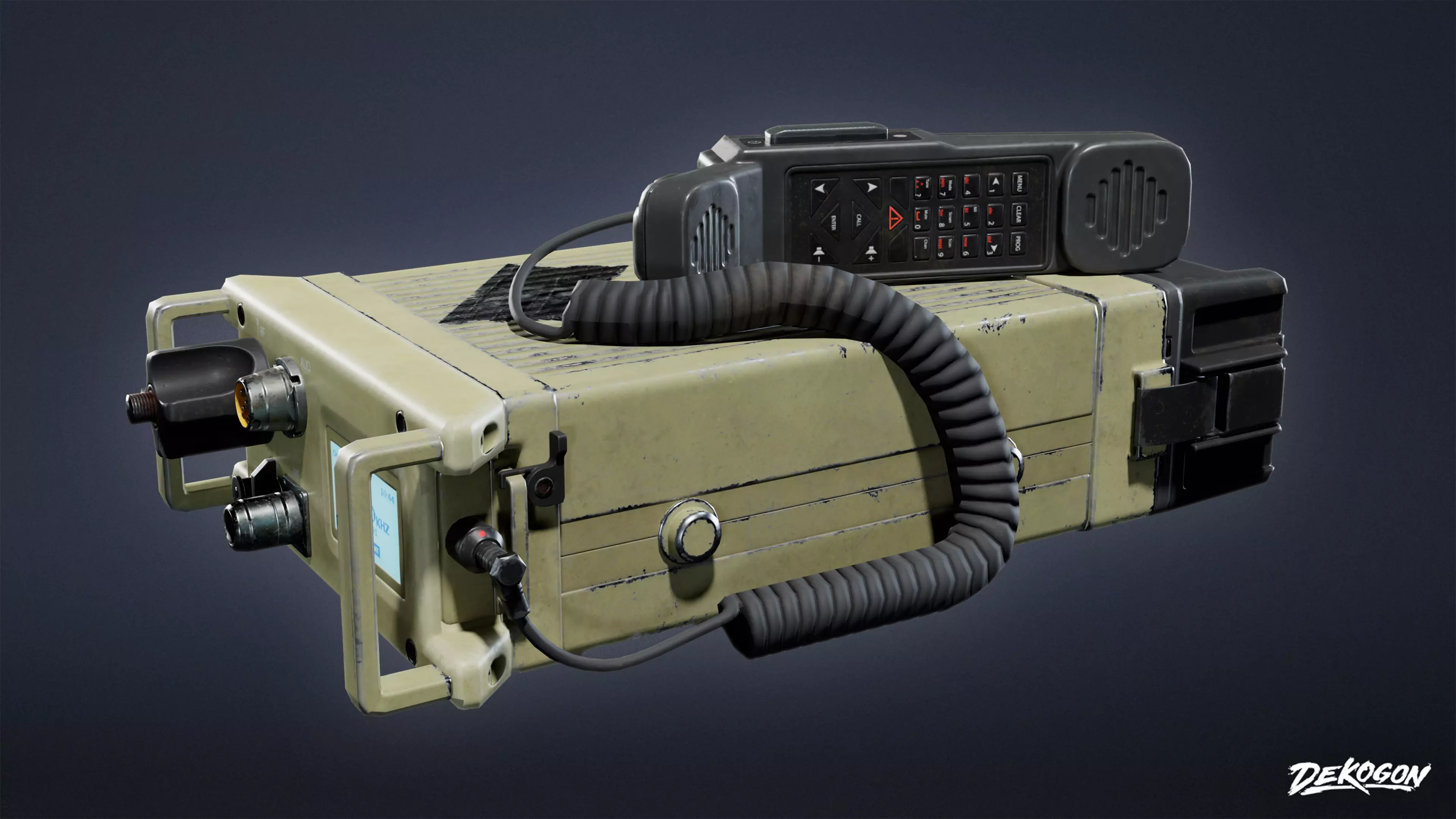 MILITARY - Comms 02 - LOW POLY Low-poly 3D model_0