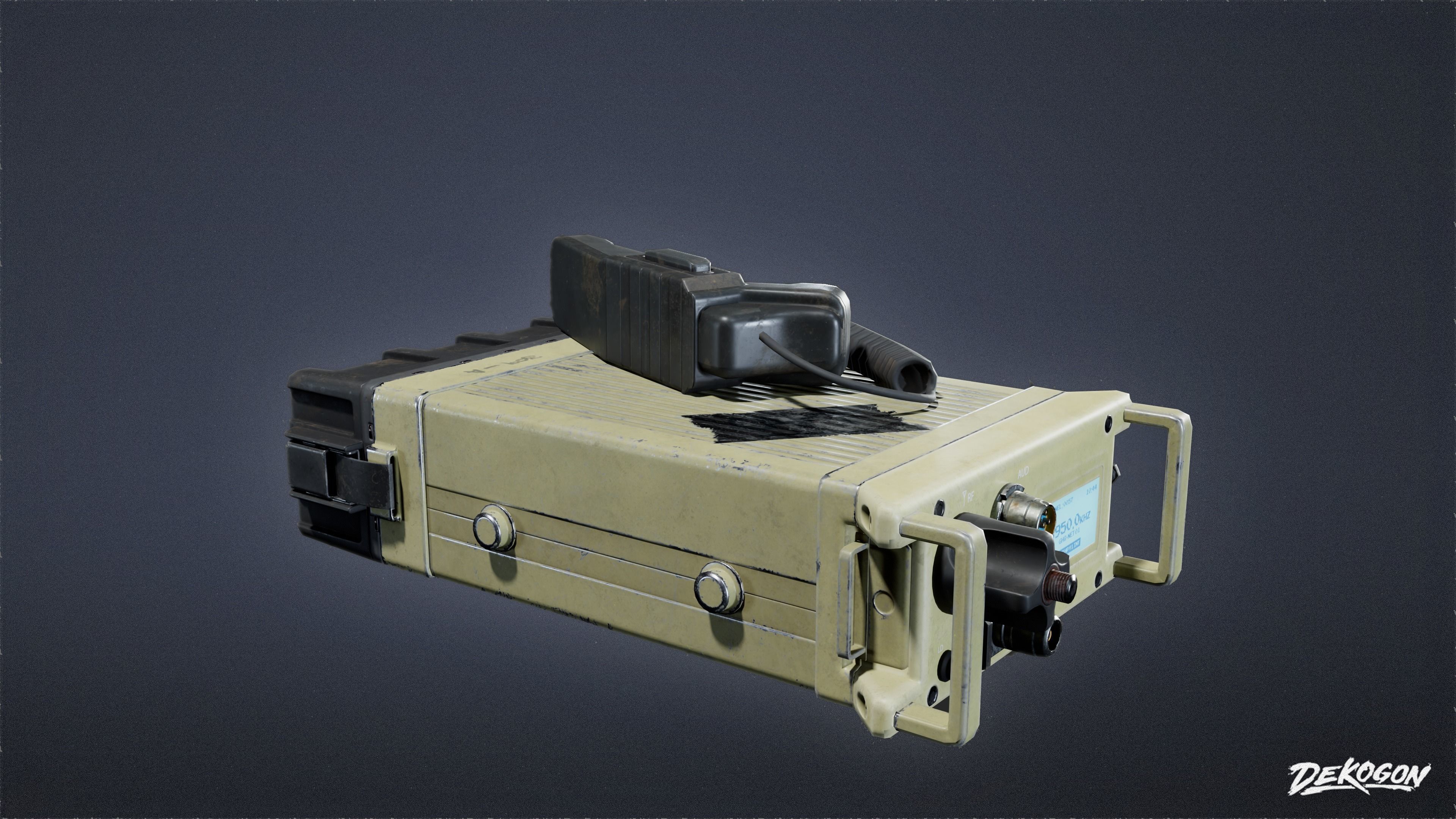 MILITARY - Comms 02 - LOW POLY Low-poly 3D model_4