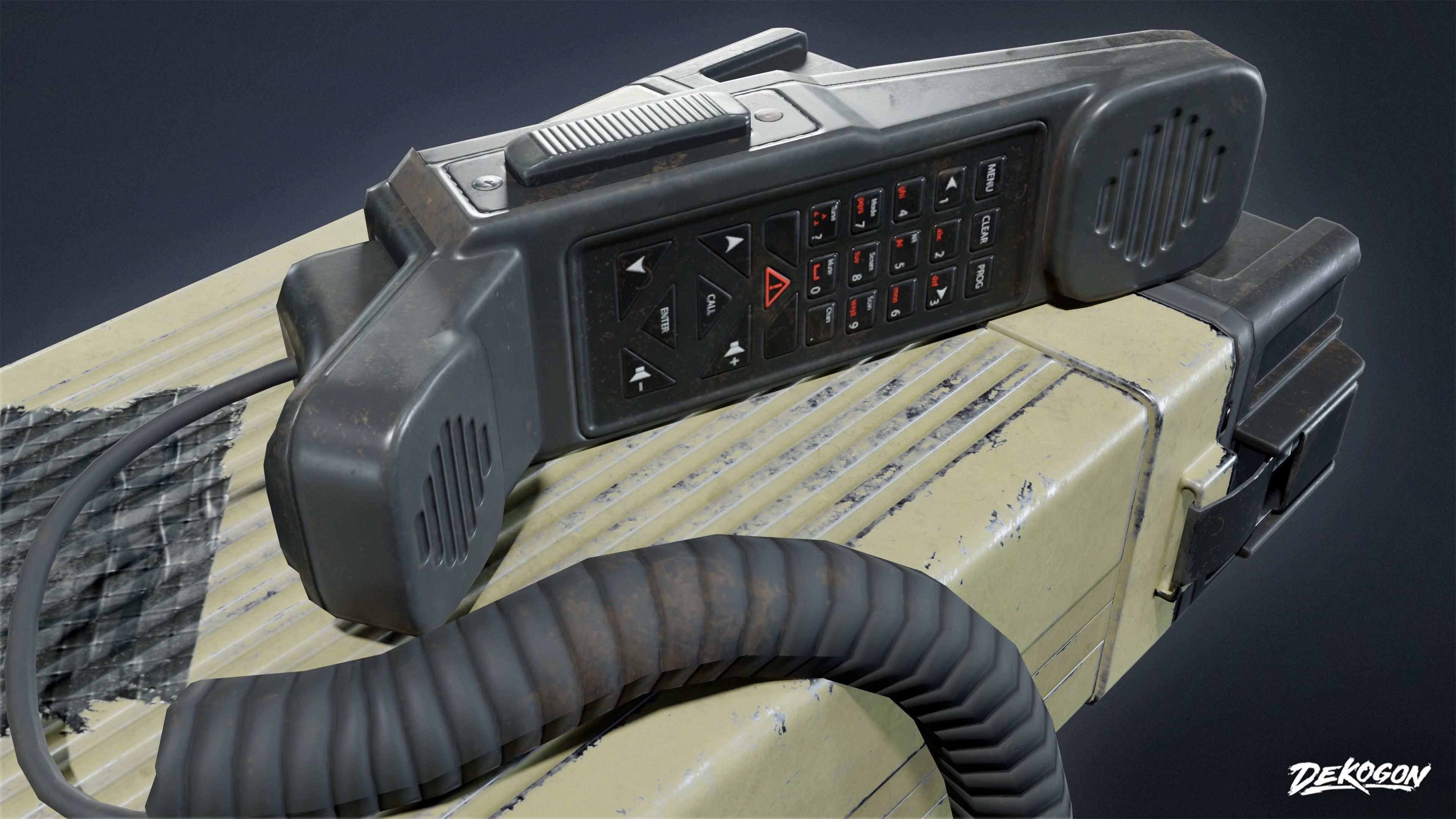MILITARY - Comms 02 - LOW POLY Low-poly 3D model_6