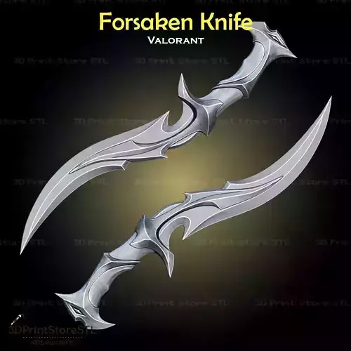 Forsaken Knife Cosplay Valorant - STL File 3D print model