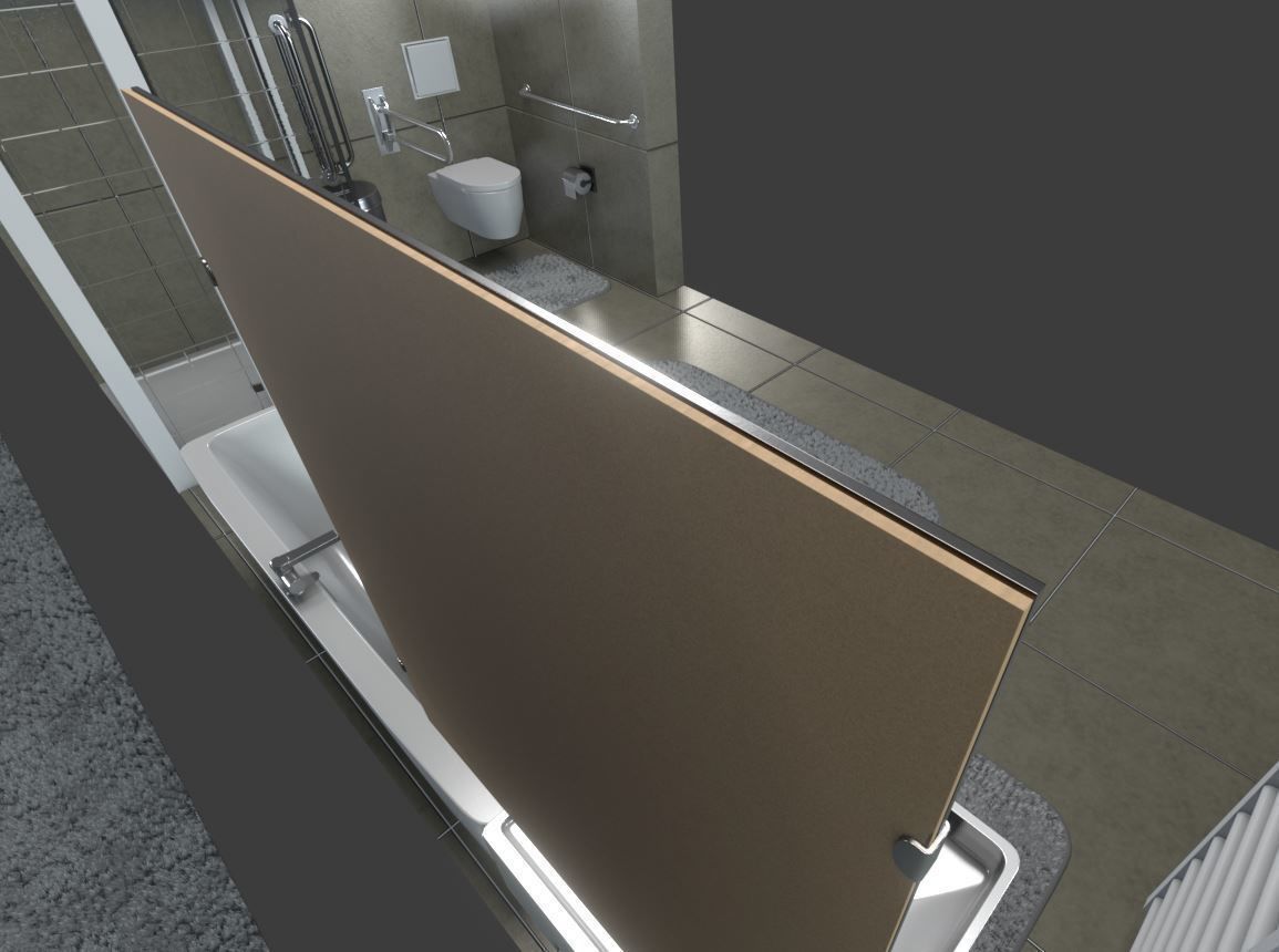 Bathroom Mirror Low-poly 3D model_10