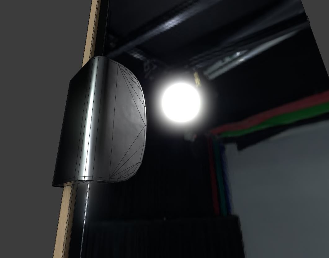 Bathroom Mirror Low-poly 3D model_2