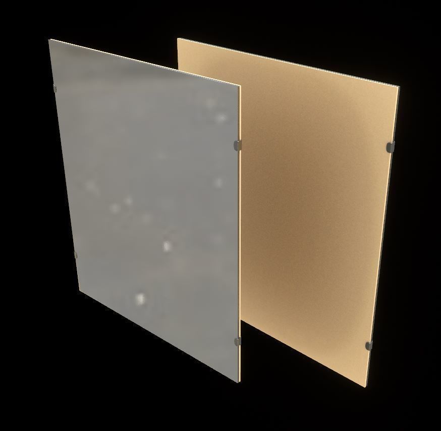 Bathroom Mirror Low-poly 3D model_19