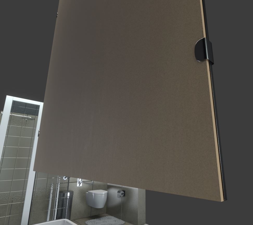 Bathroom Mirror Low-poly 3D model_6