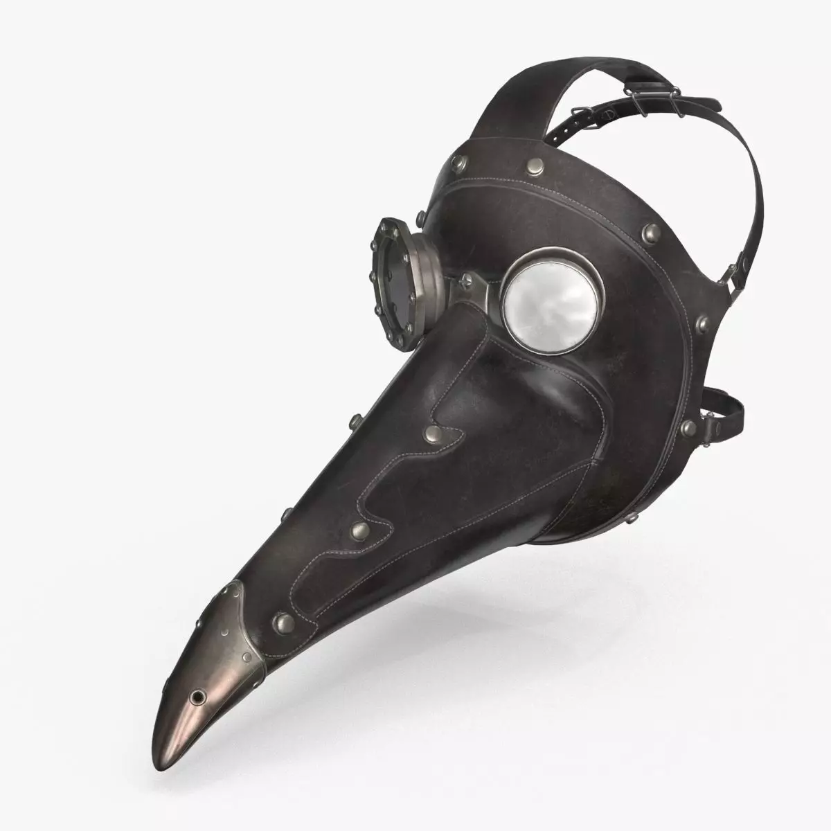 Plague Doctor Mask Low-poly 3D model