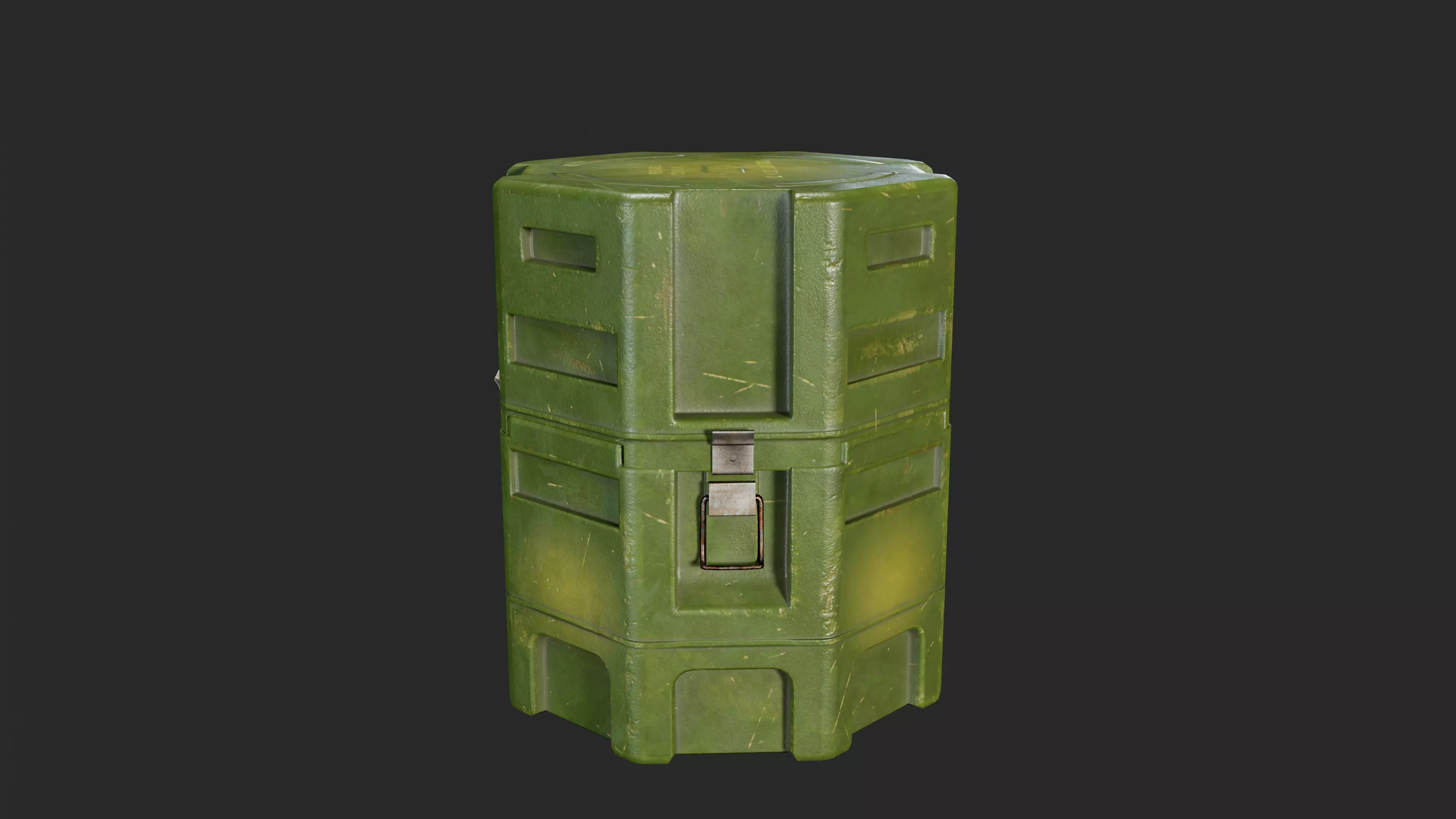 MILITARY - Container 02 - LOW POLY Low-poly 3D model_0