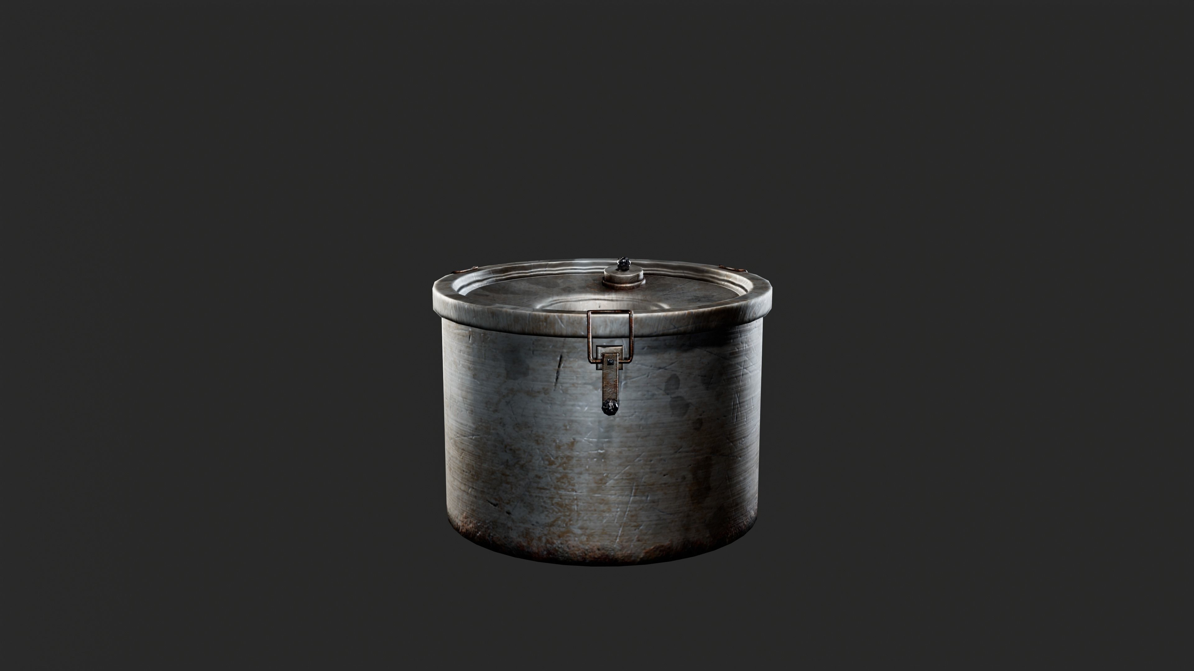 MILITARY - Container 02 - LOW POLY Low-poly 3D model_10