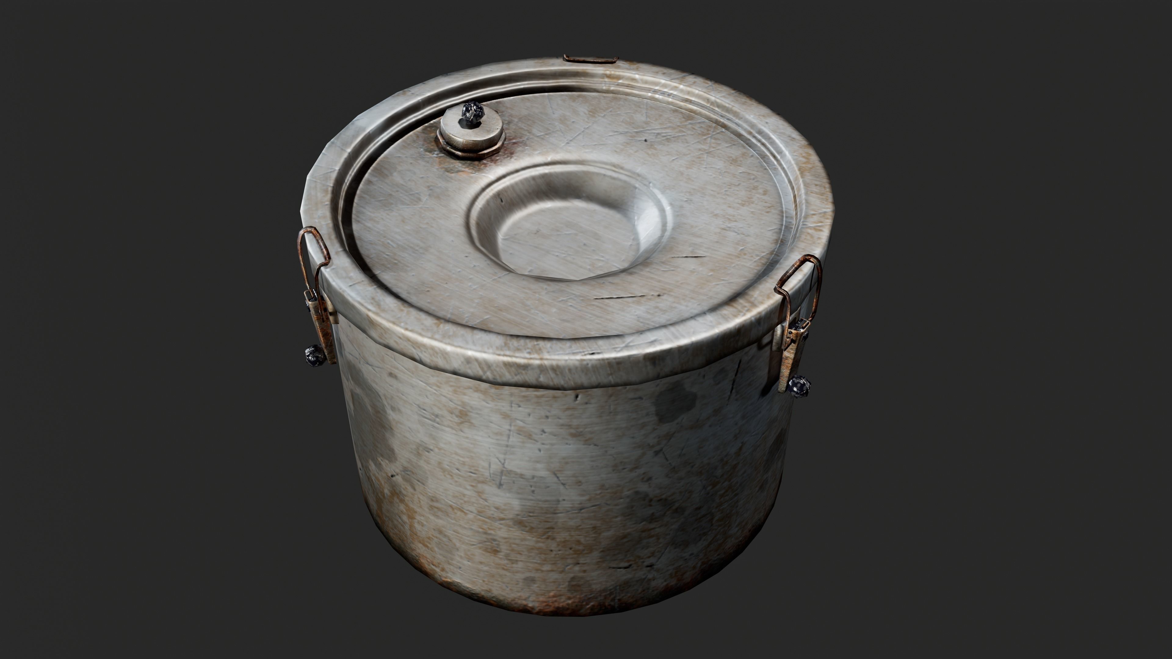 MILITARY - Container 02 - LOW POLY Low-poly 3D model_12