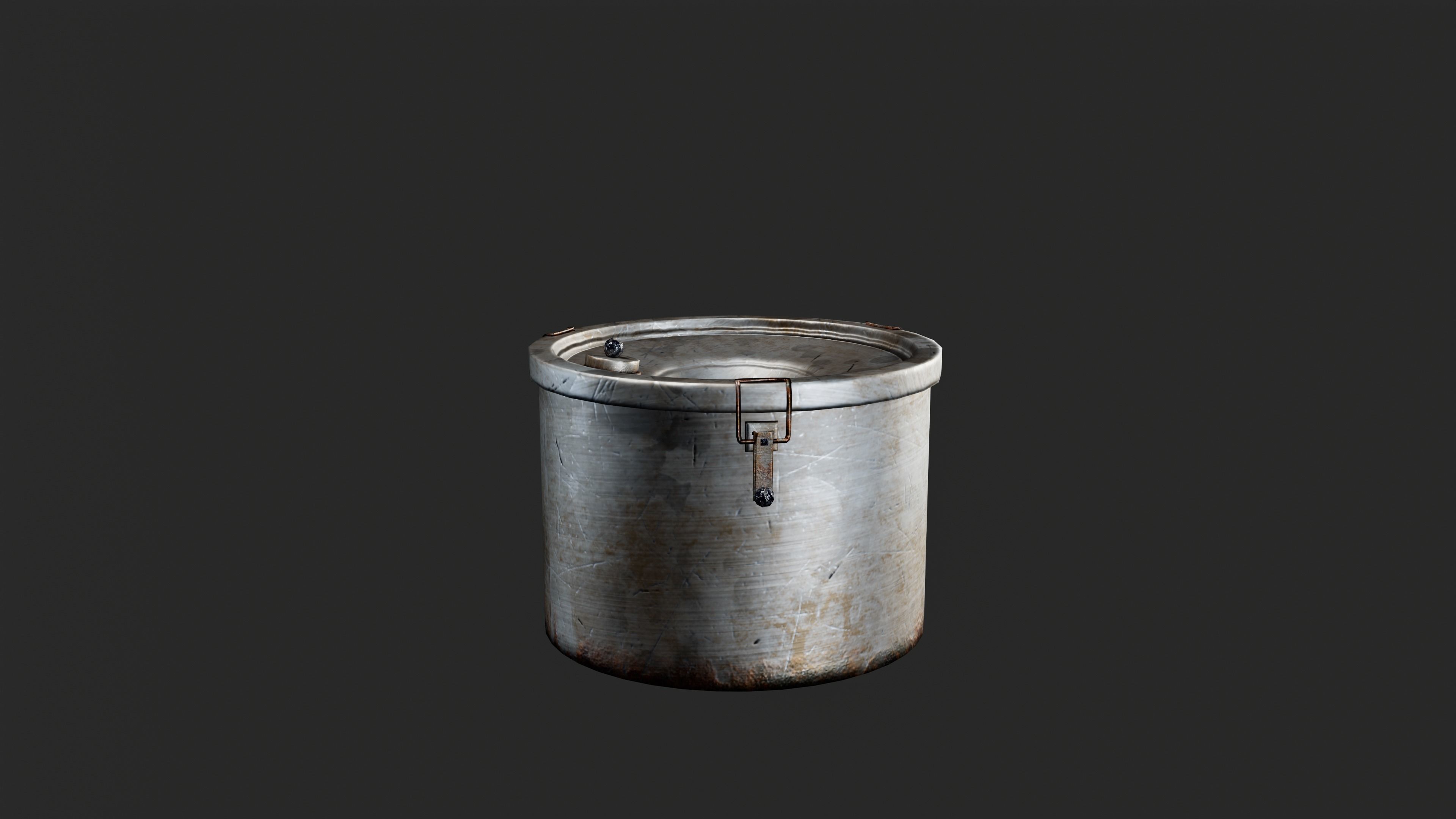 MILITARY - Container 02 - LOW POLY Low-poly 3D model_7