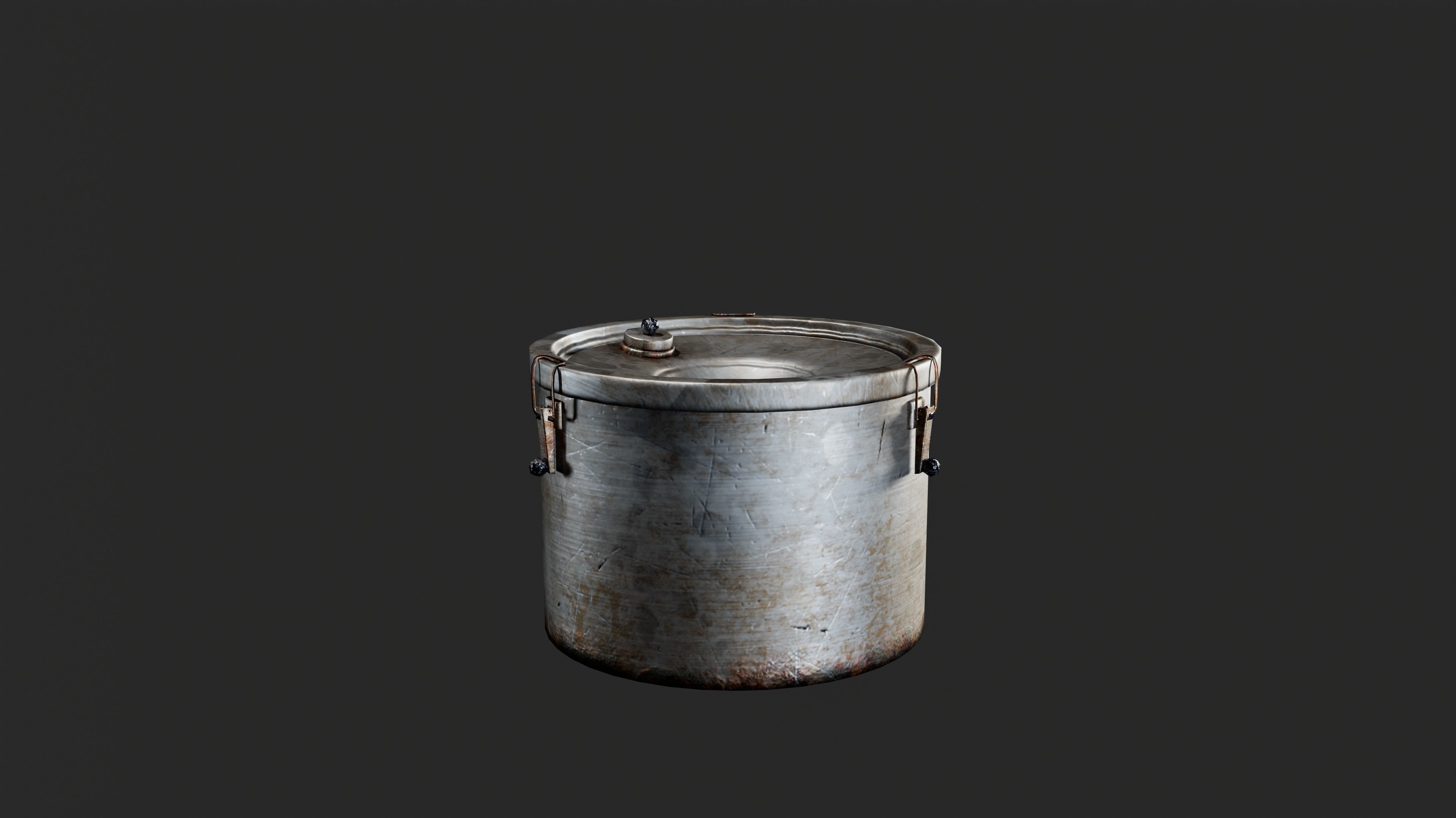 MILITARY - Container 02 - LOW POLY Low-poly 3D model_9