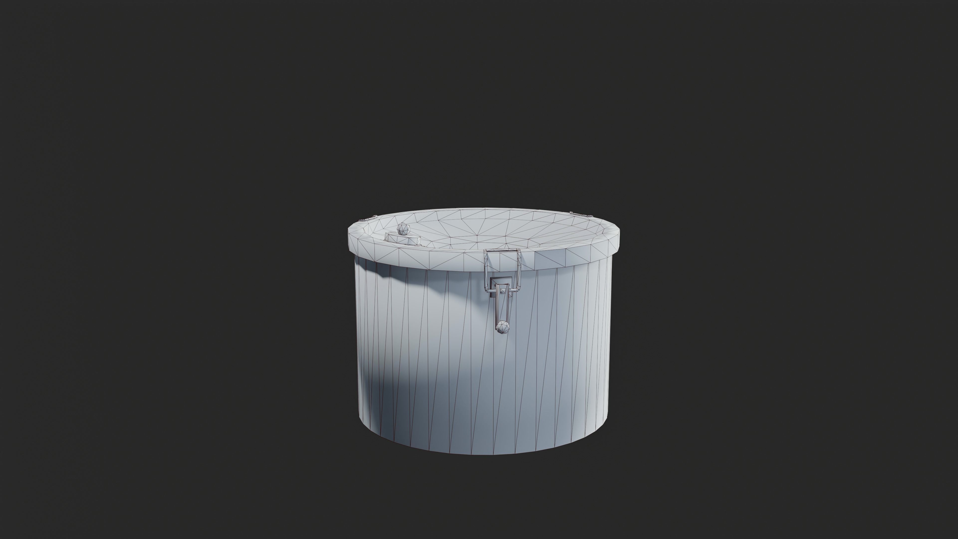 MILITARY - Container 02 - LOW POLY Low-poly 3D model_8