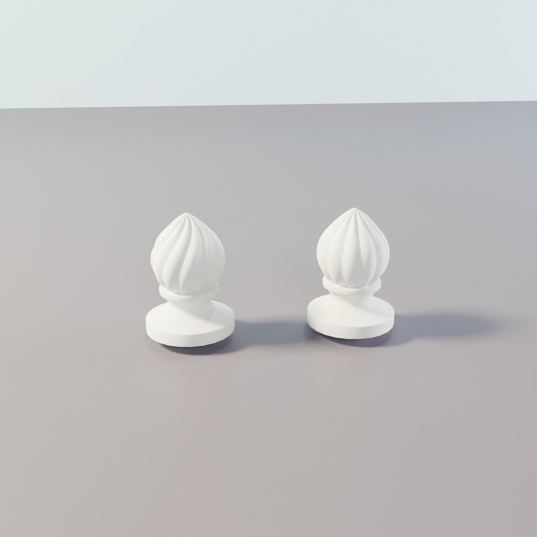 Arabic-style ceiling details 3D model_12