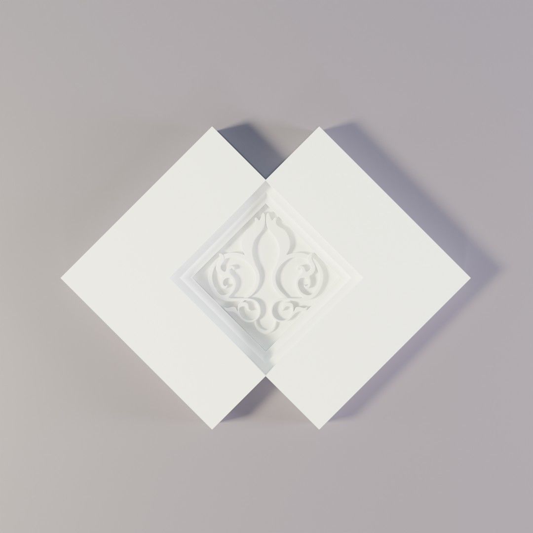 Arabic-style ceiling details 3D model_10
