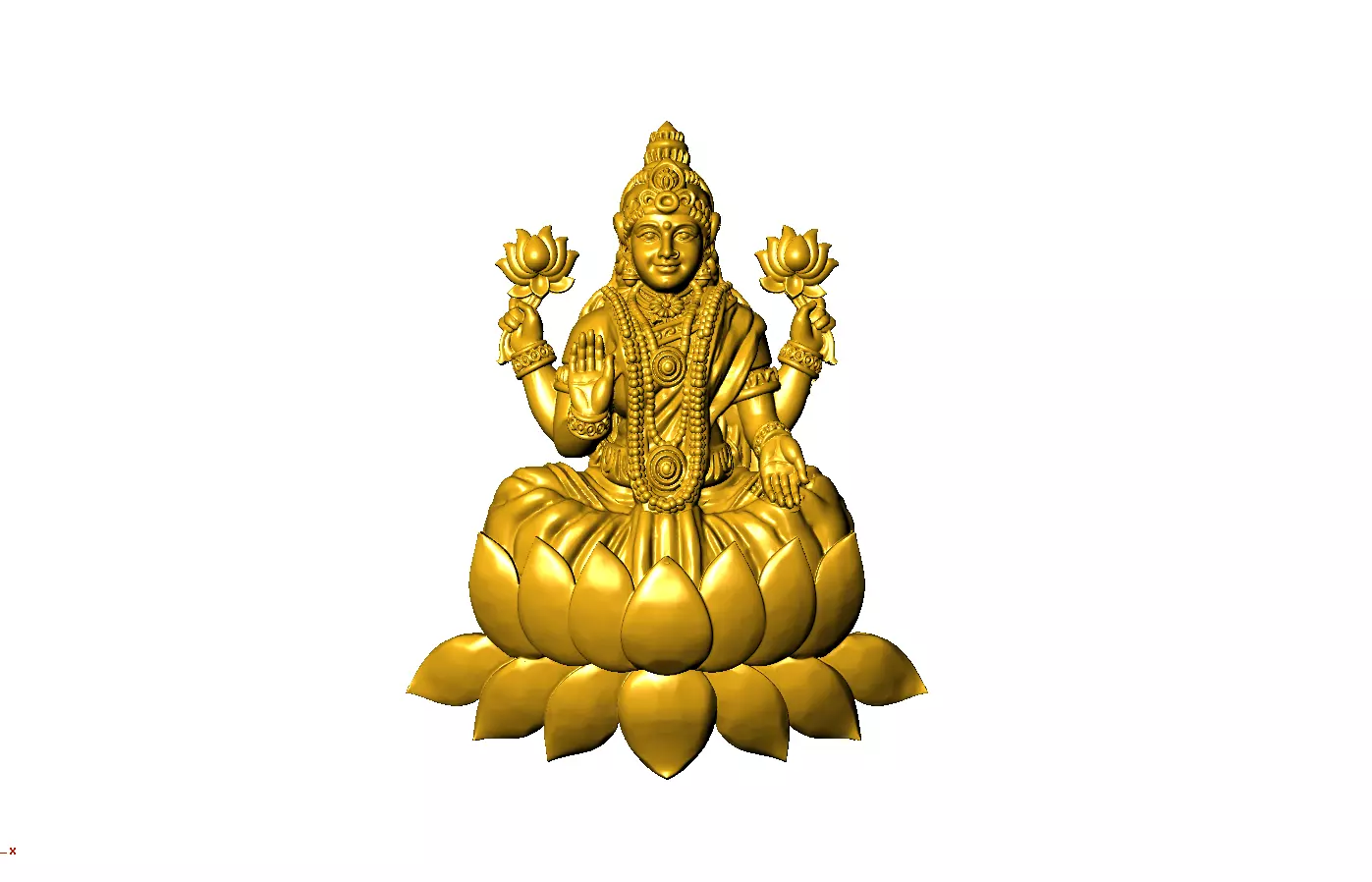 Laxmi statue 3D print model