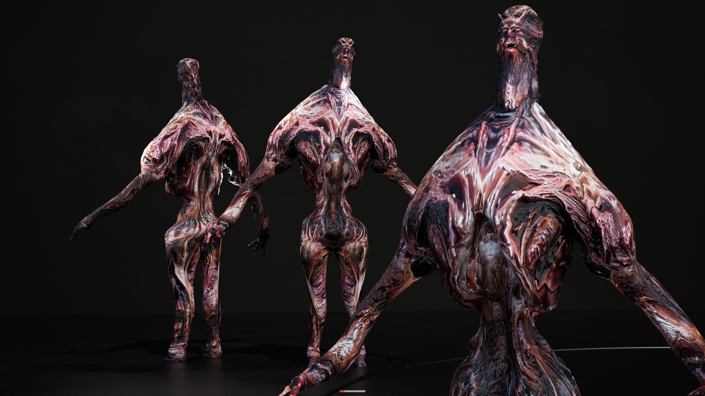 Flesh Demons  Souls Pack 7 Low-poly 3D model_3