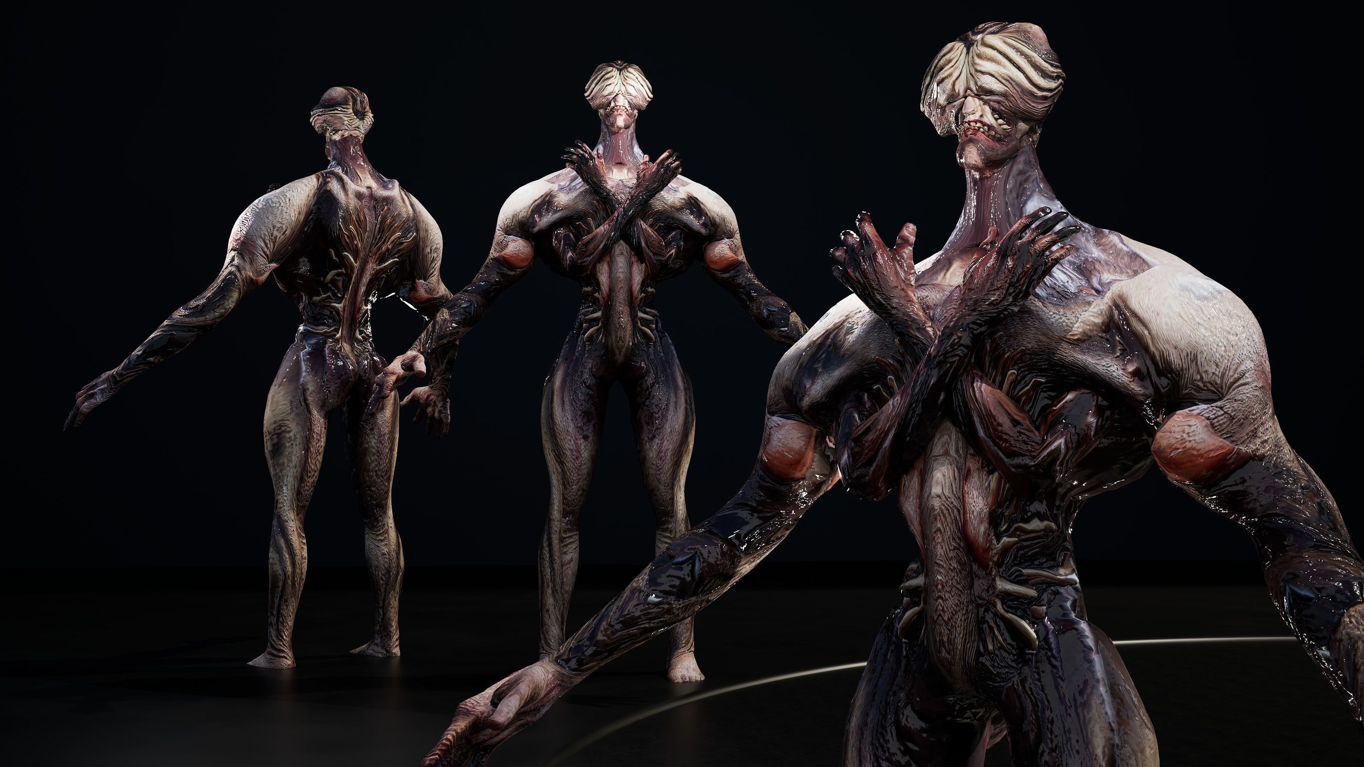 Flesh Demons  Souls Pack 7 Low-poly 3D model_5