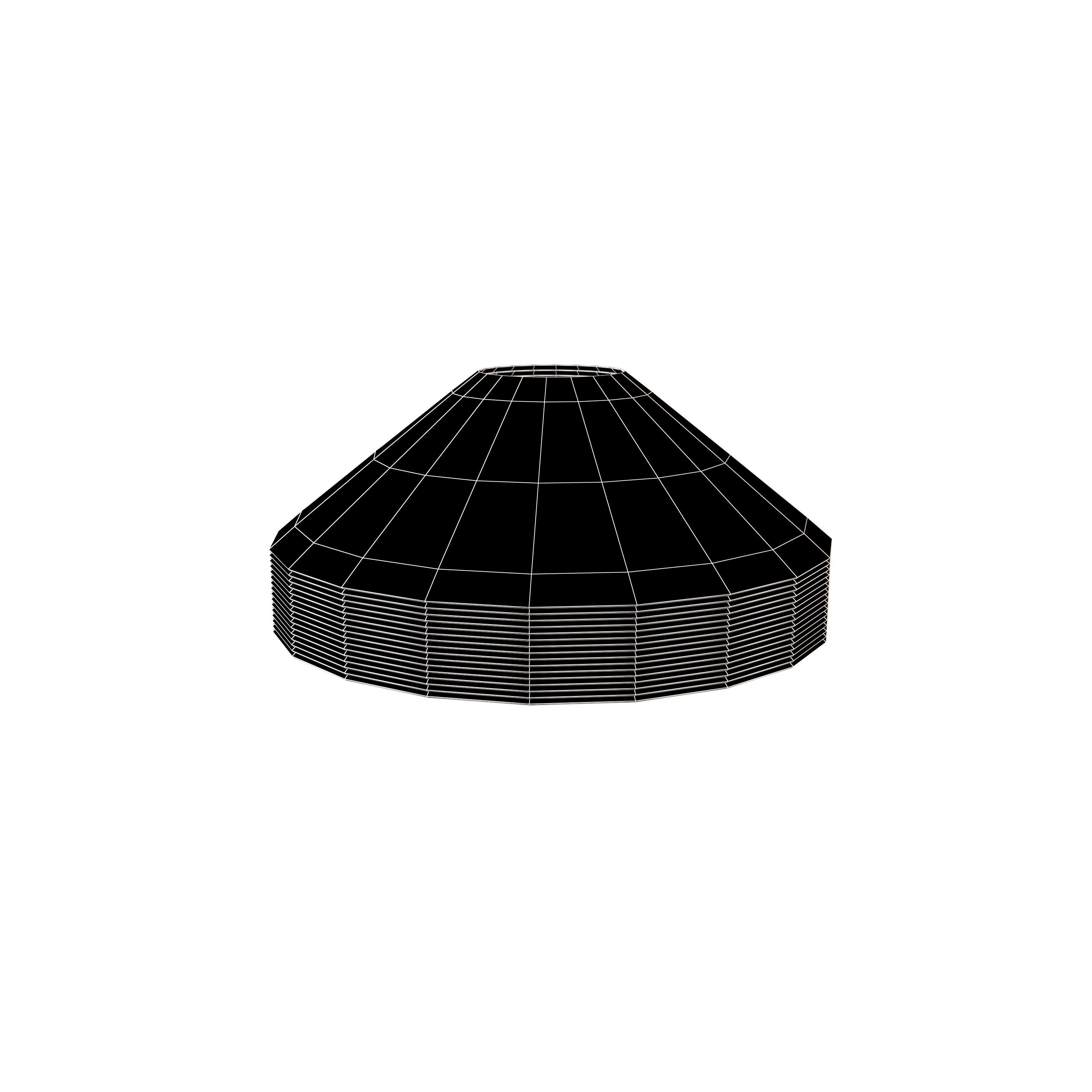 Pile of Soccer Cones v1 002 Low-poly 3D model_6