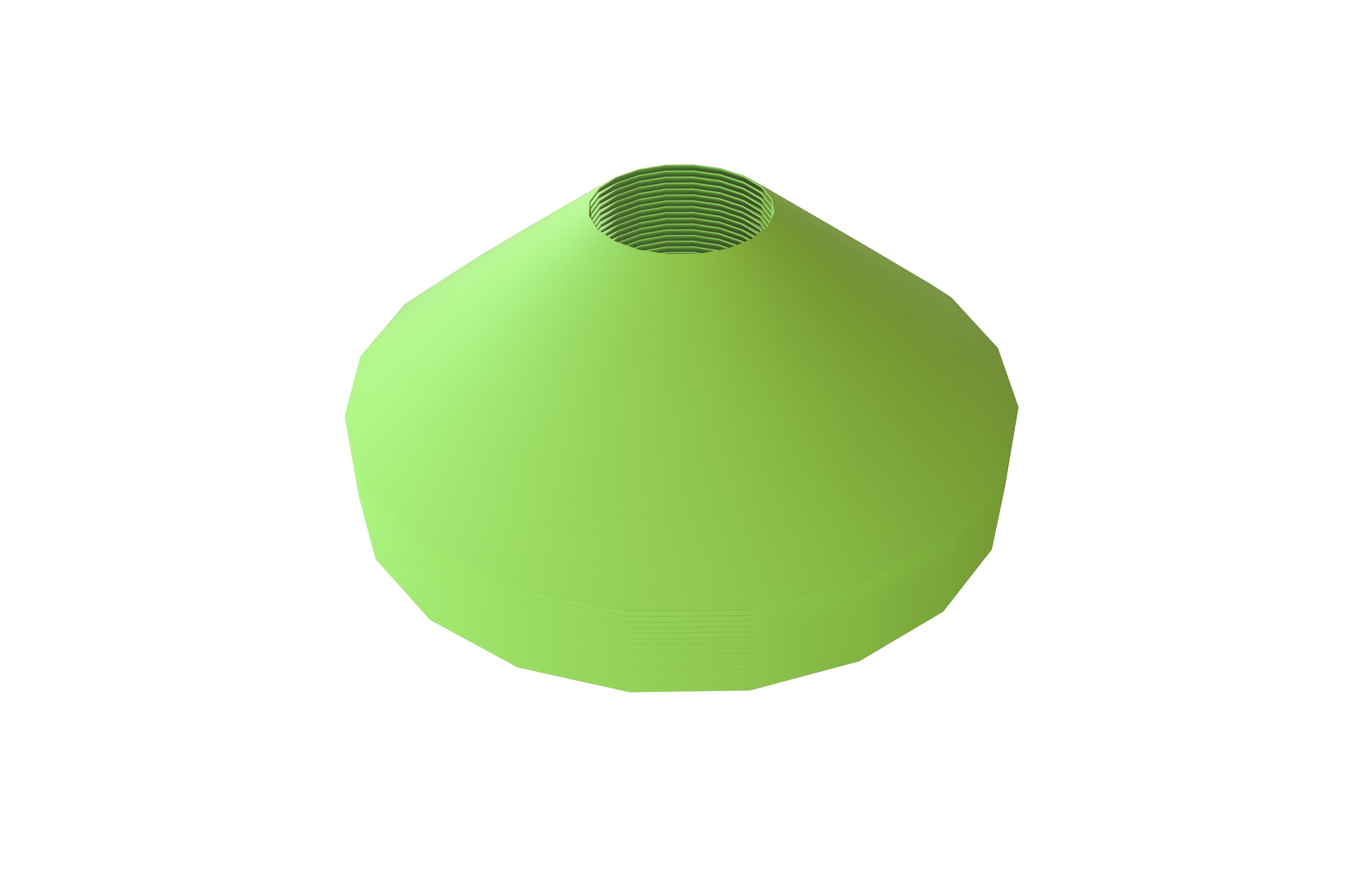 Pile of Soccer Cones v1 002 Low-poly 3D model_3