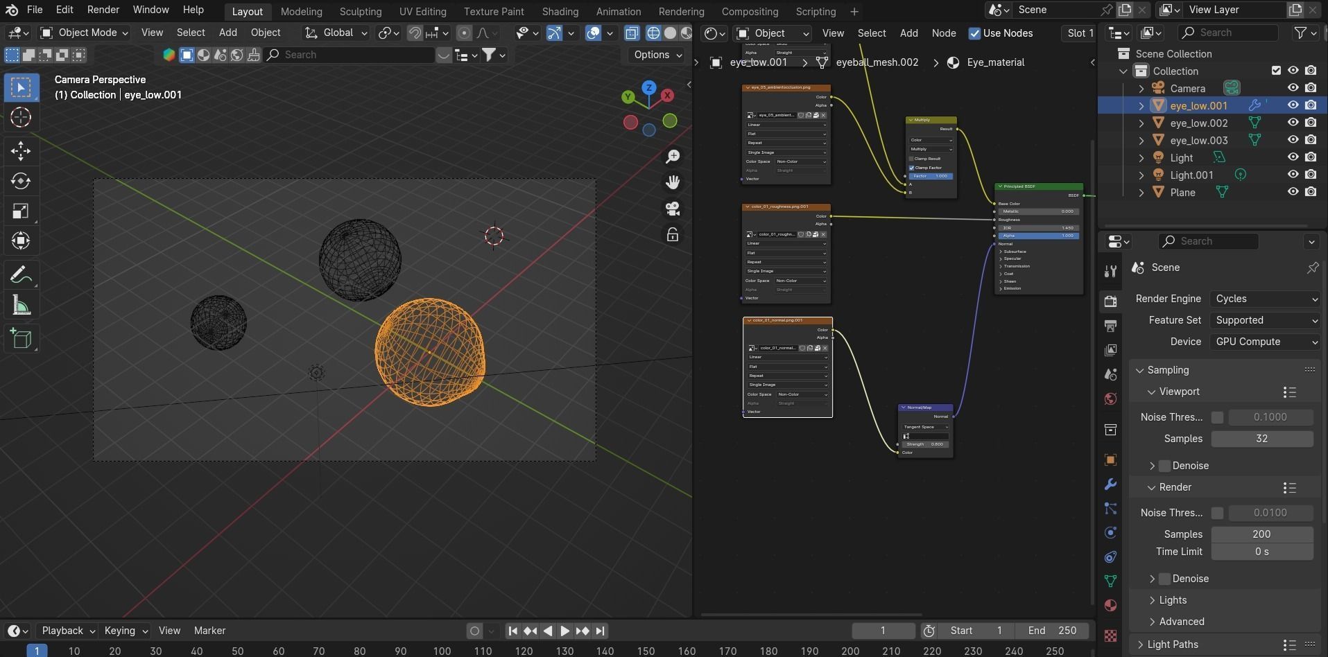 Realistic 3D Eye Model 3D model_8
