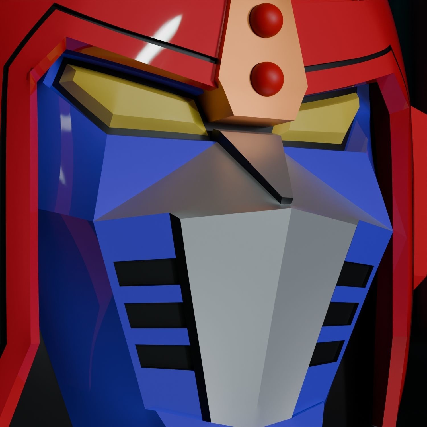 Choudenji Machine Voltes V Classic Anime Helmet Wearable 3D print model_6